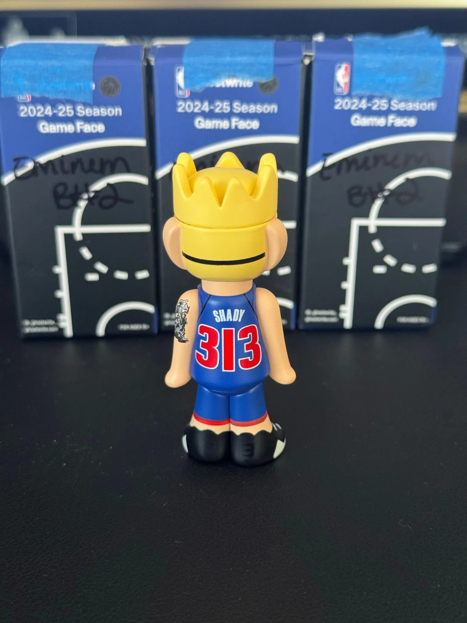 Eminem ghostwrite 2024-25 NBA Game Face /1000 Famous Fan Pistons