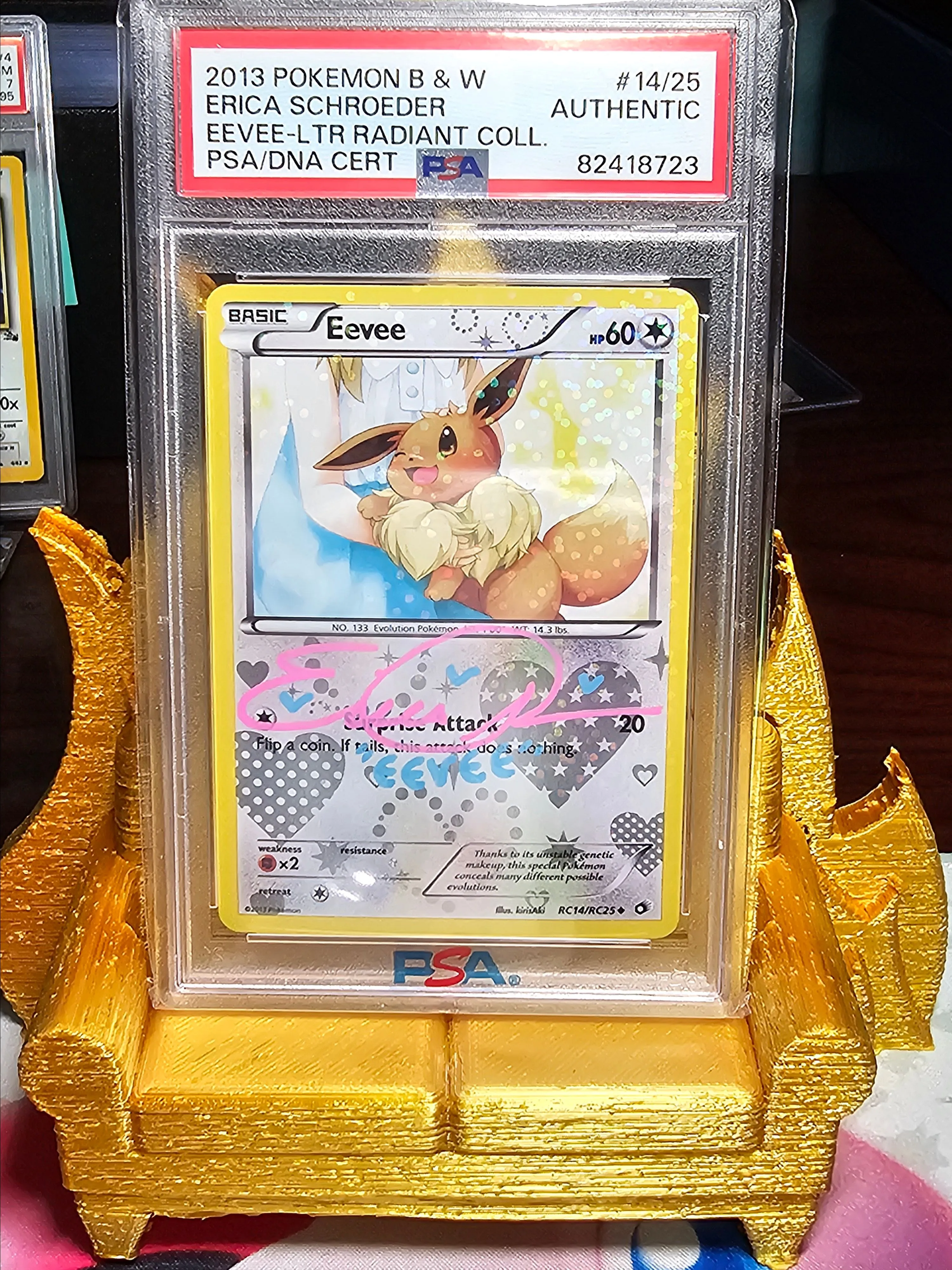 Eevee - POP 4 PSA Authentic Autograph Erica Schroeder - 2013