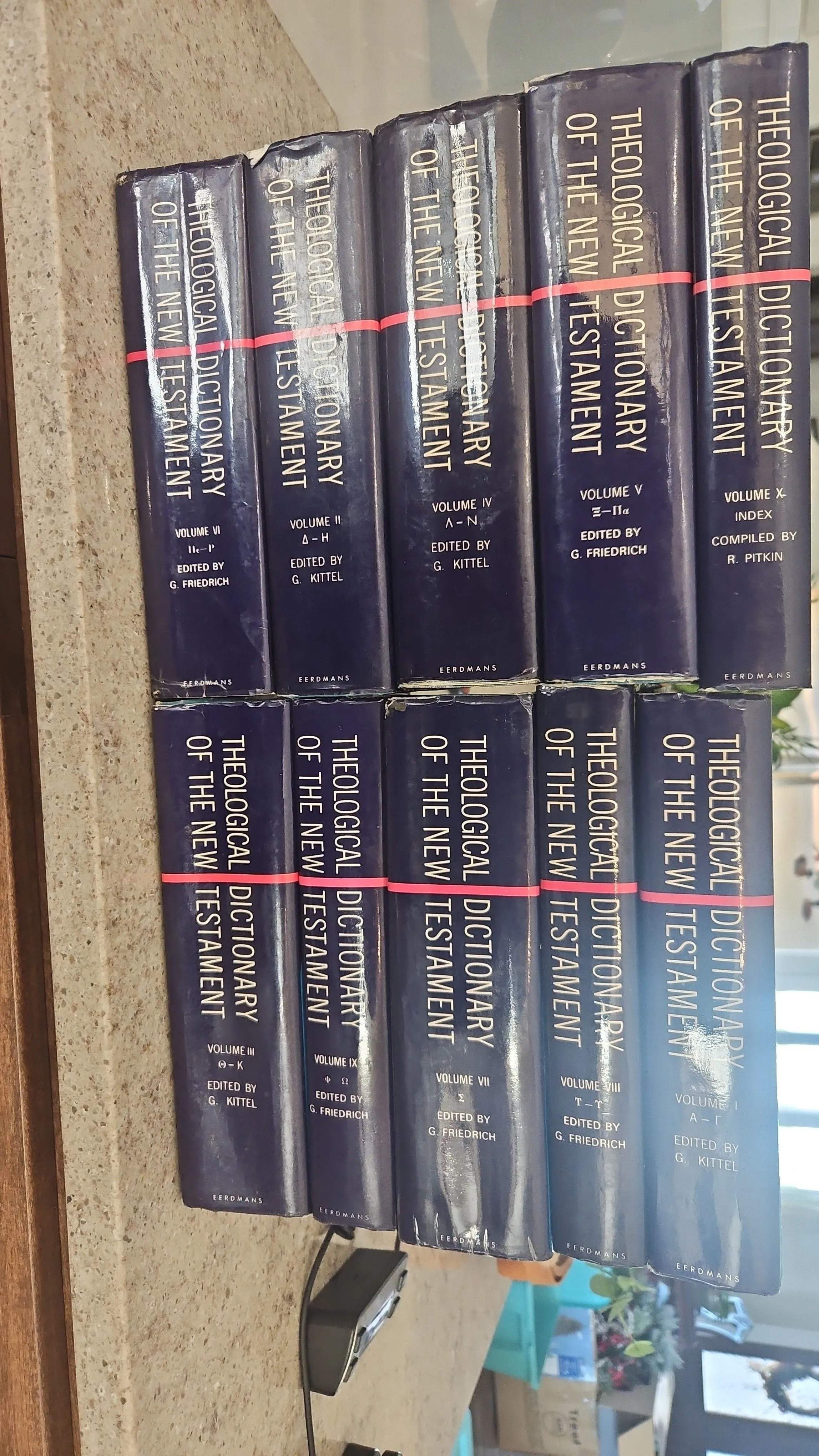 buy it now - 10 volume set of Theological Dictionary of the New
