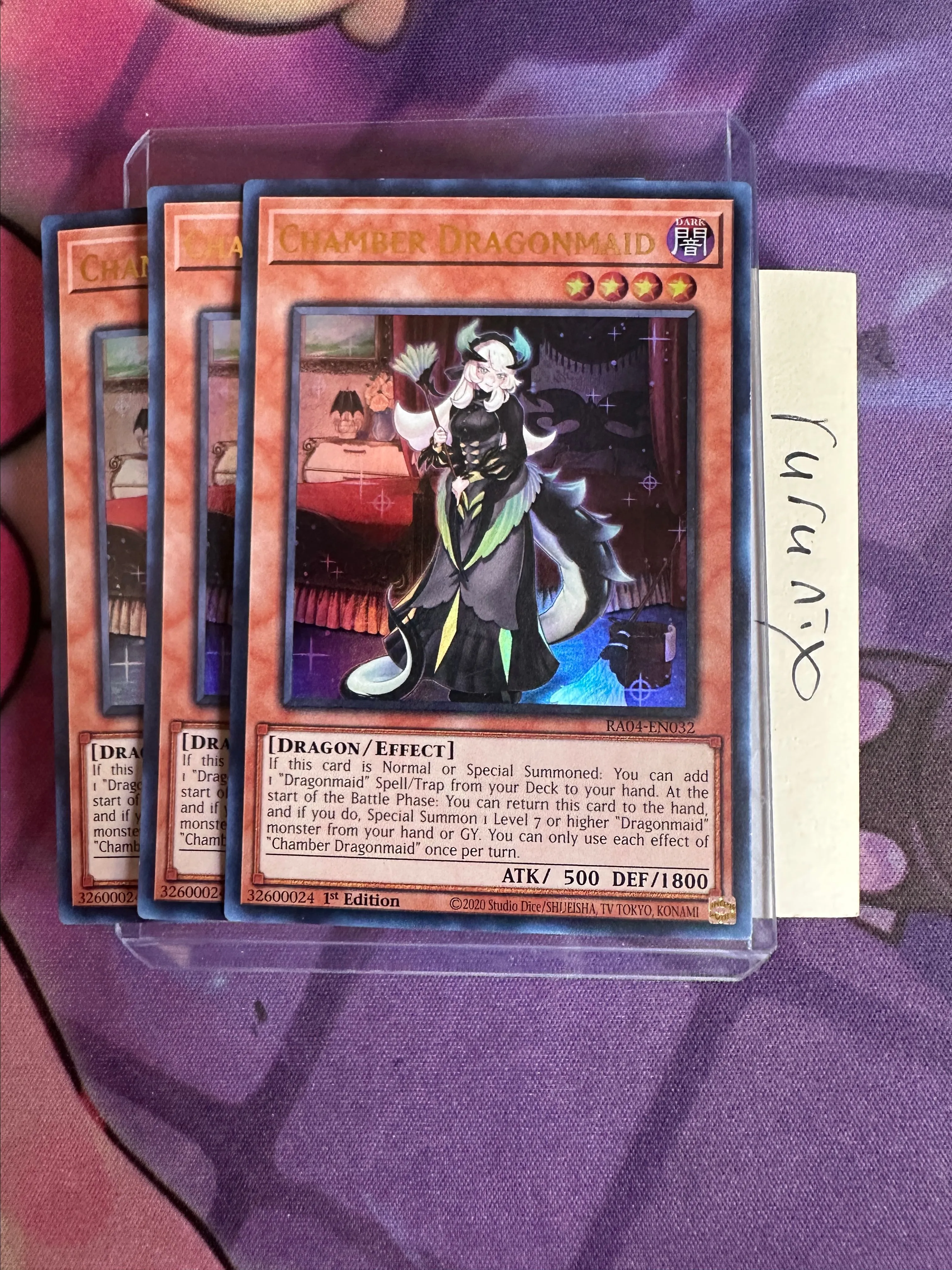 Collectible Trading Card Chamber Dragonmaid Secret Rare - RA04