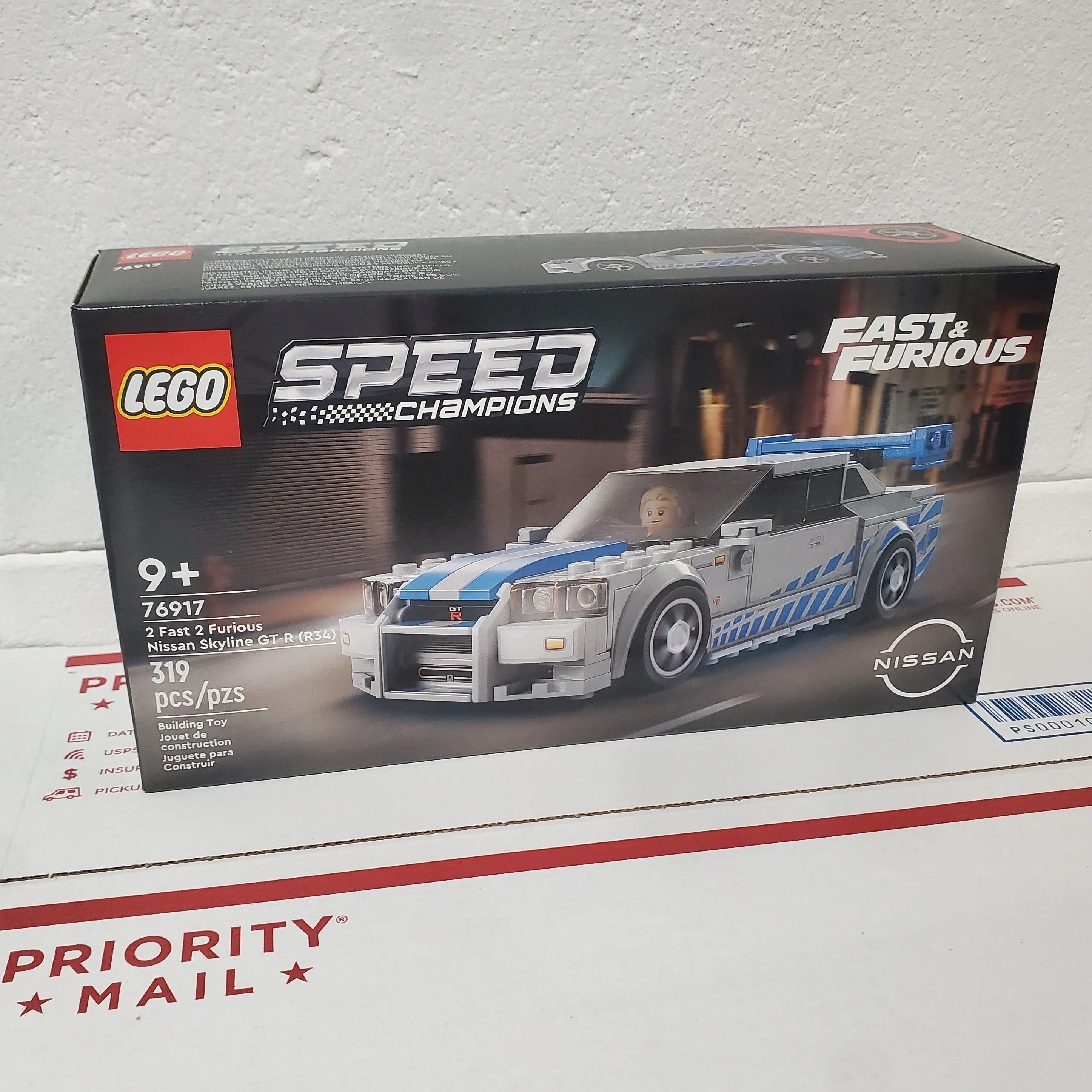 Lego 76917 2 outlet Fast 2 Furious Nissan Skyline GT-R (R34) Paul Walker Free Shipping