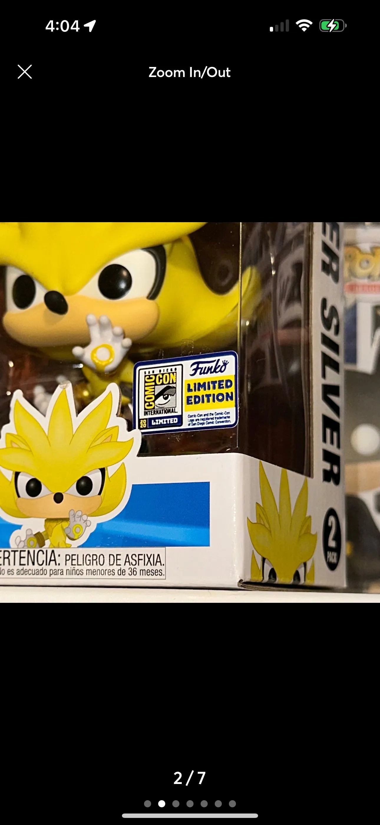 Super Sonic SDCC Official popular Sticker Funko Pop