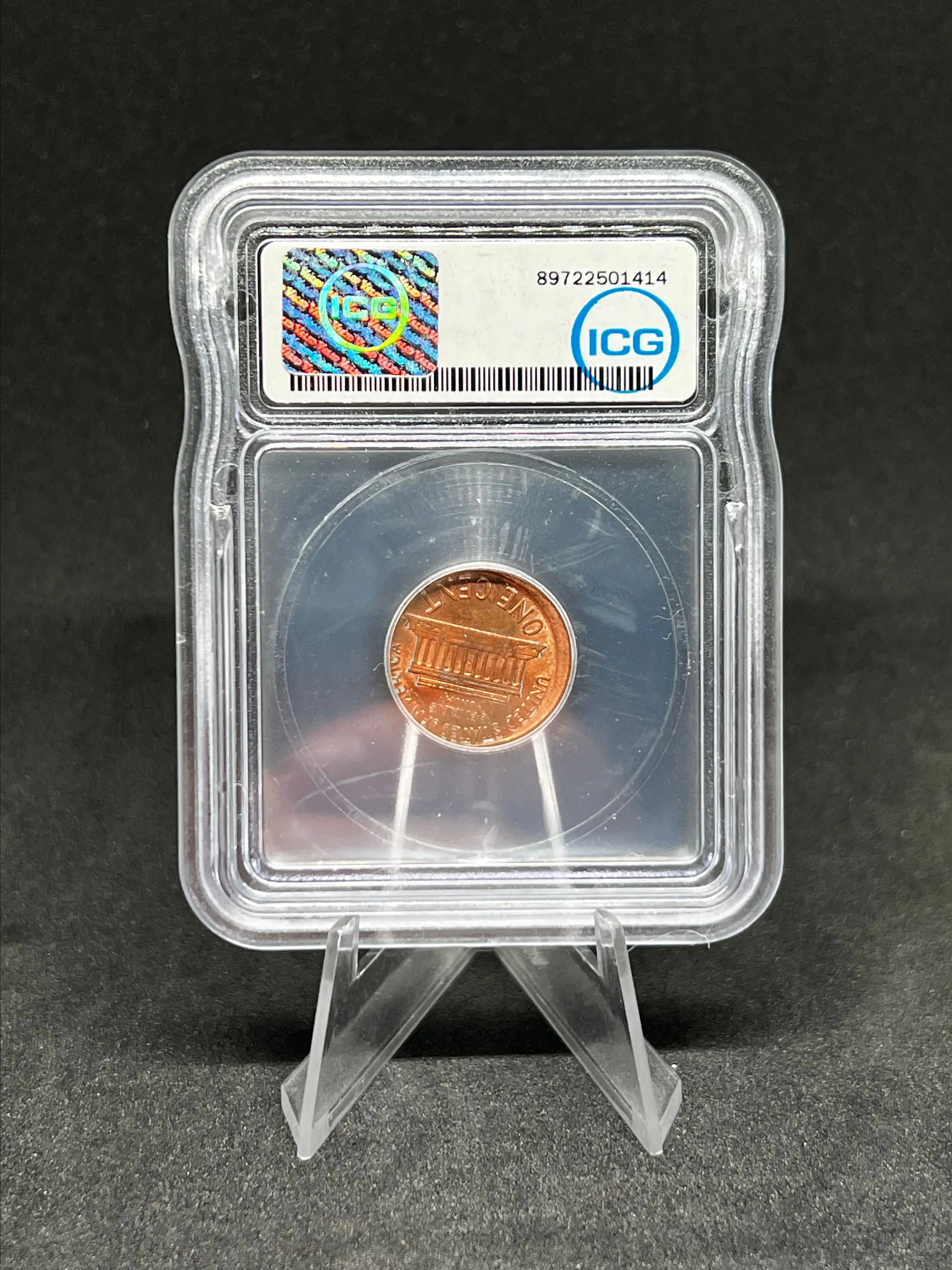 4. 1989 Broadstruck Penny Sin city hoard ICG Brilliant