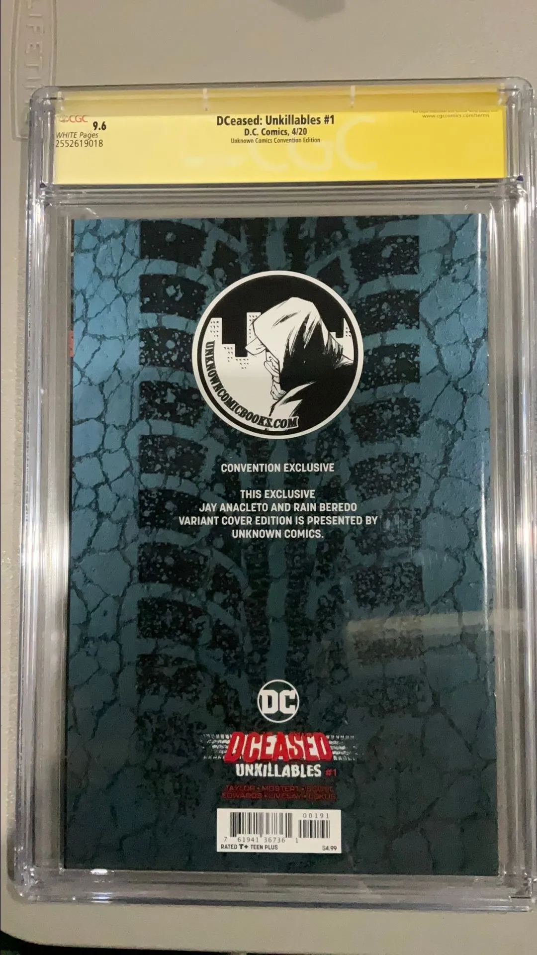 DCeased #1 retail CGC 9.6