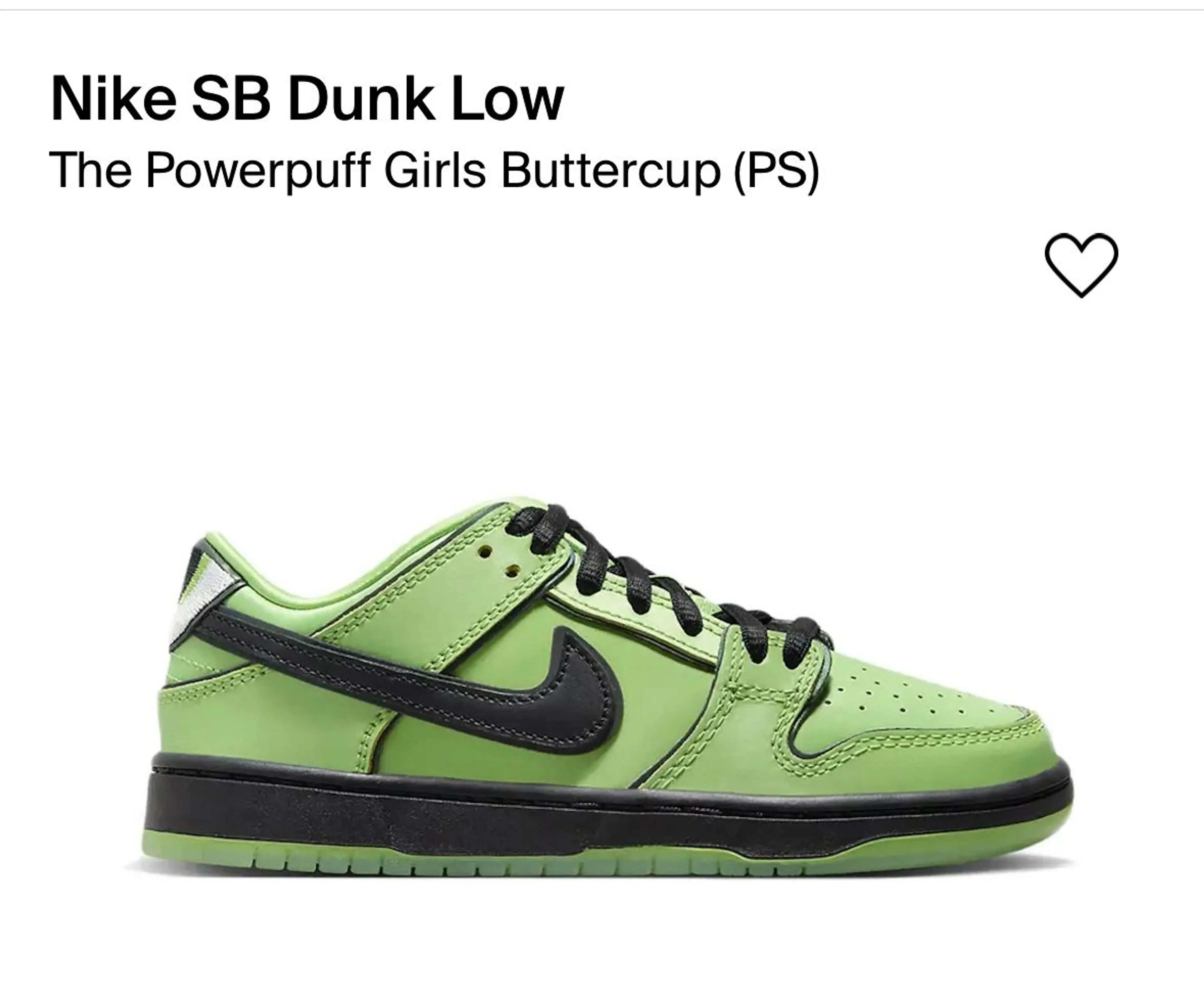 Nike Sb Dunk Low the Powerpuff girls Buttercup · Whatnot