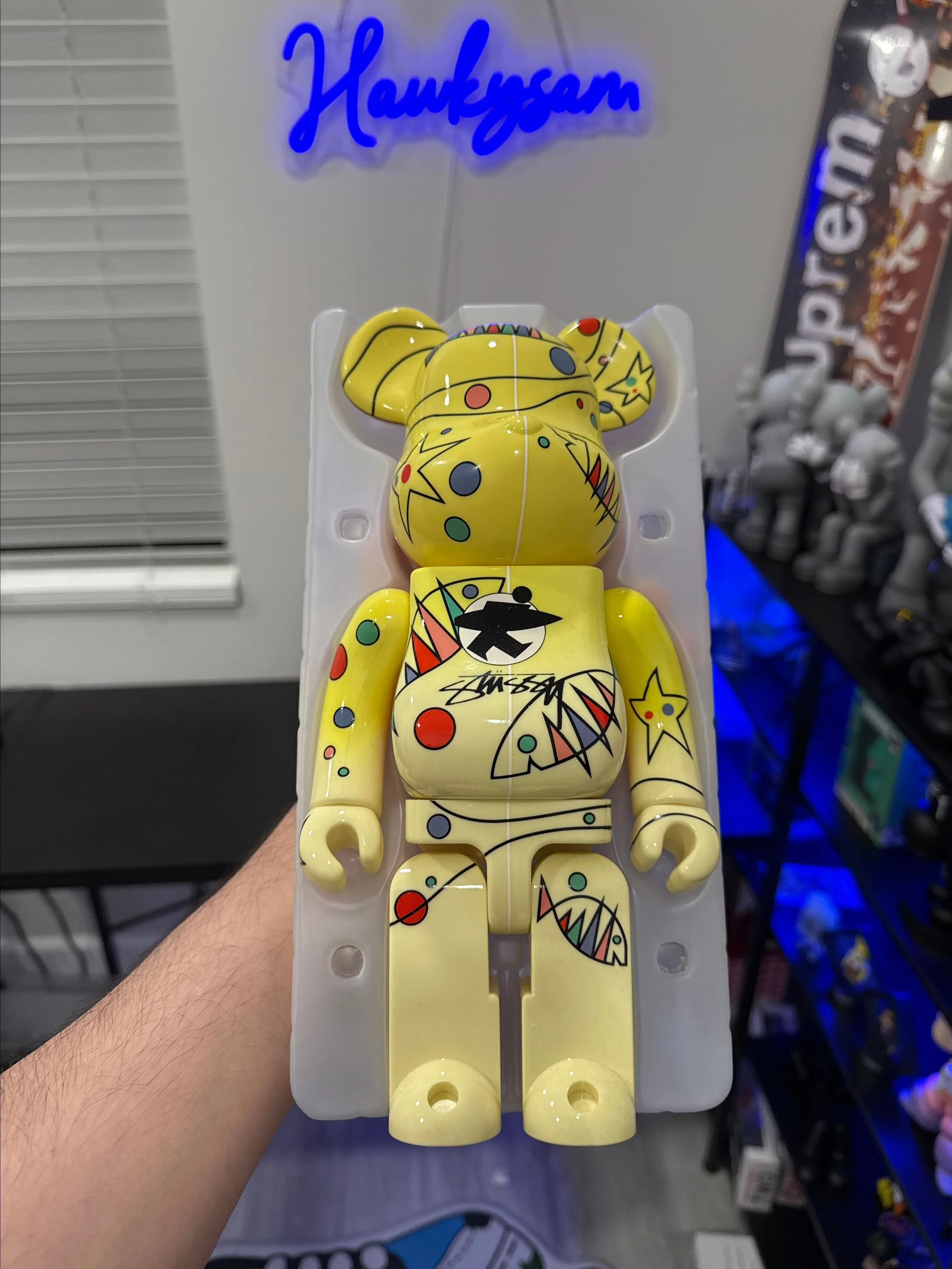 BE@RBRICK - レア　WORLD WIDE TOUR BE@RBRICK 400% STUSSY Stussy x Medicom Toy World Wide Tour 2 Bearbrick 100% & 400
