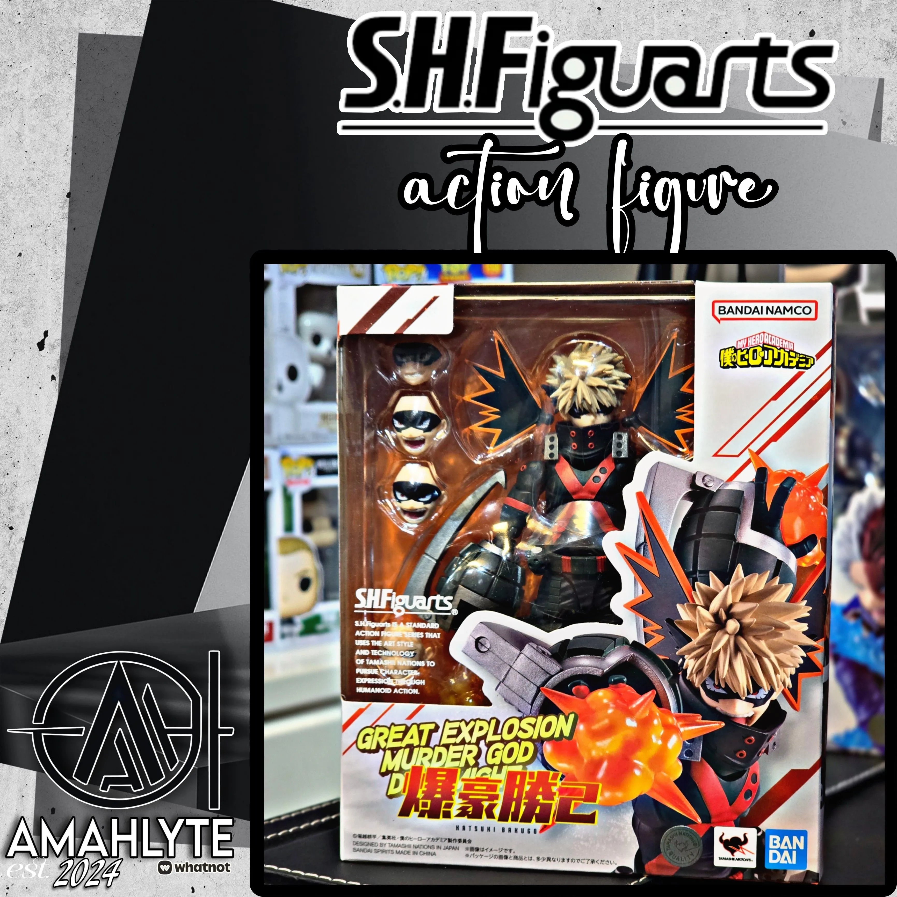 SHFiguarts 爆豪　Great Explosion Murder God S.H.Figuarts Action Figure💥爆豪 勝己 KATSUKI BAKUGO💥 Great