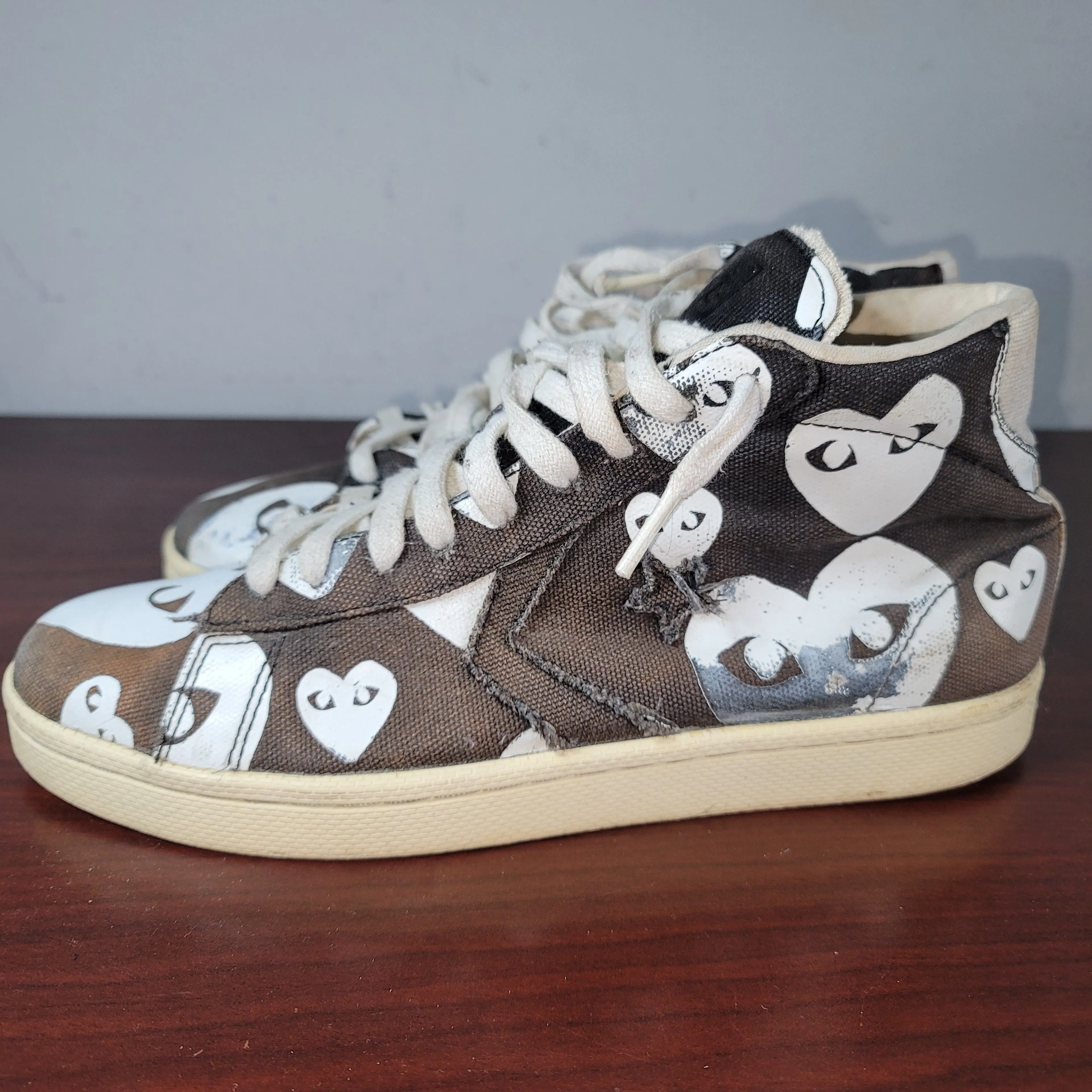 Cdg fashion brown converse