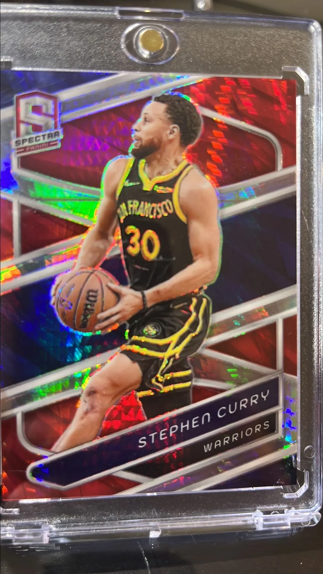 その他 STEPHEN CURRY /25 Hyper Photon SPECTRA Stephen Curry 2023 Panini Spectra Hyper Refractor Asia Red Blue