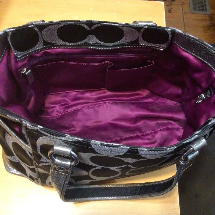 EUC Coach Poppy Signature Lurex Tote · Whatnot: Buy, Sell