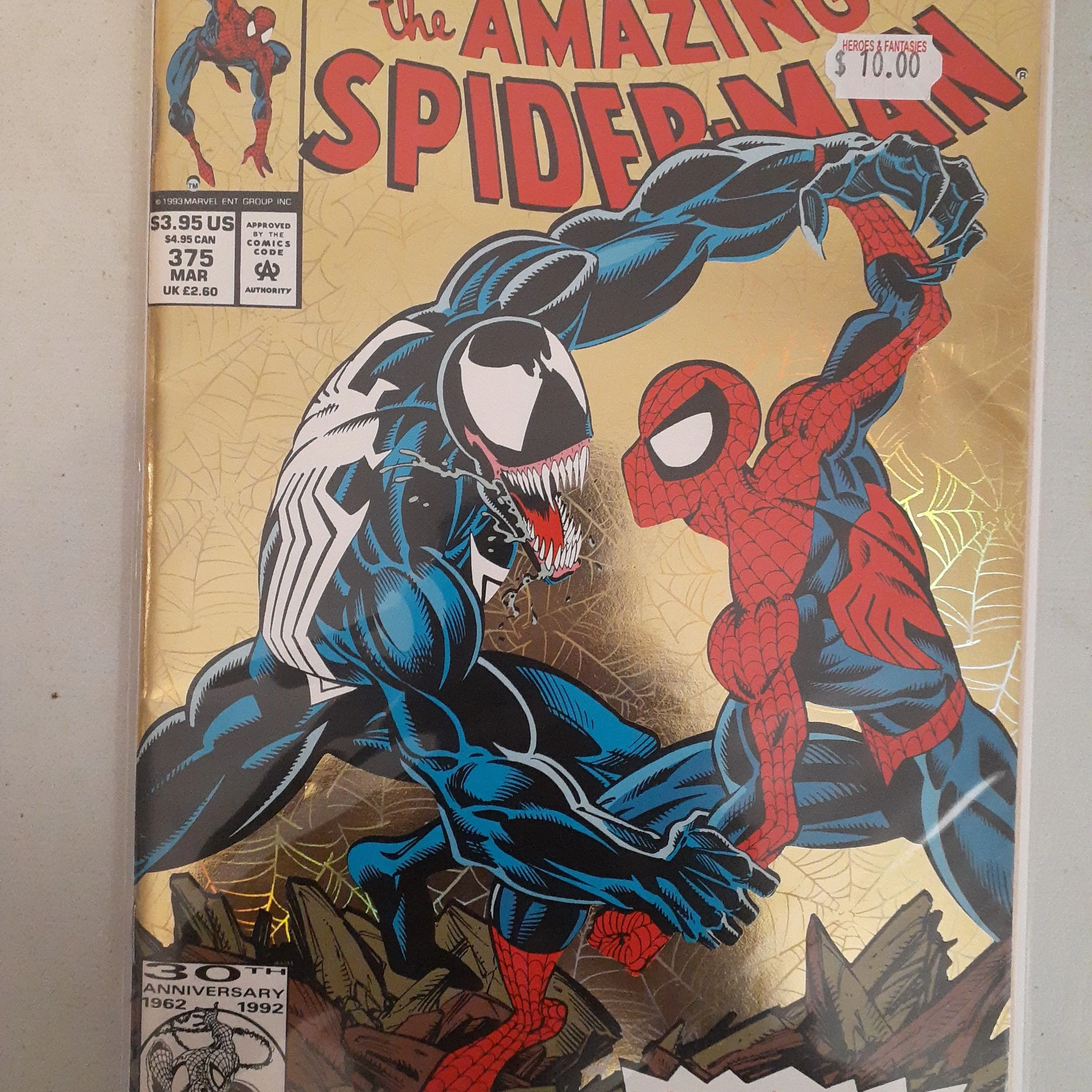 Marvel Comics Amazing 2024 Spider-Man Gold Cover 1992