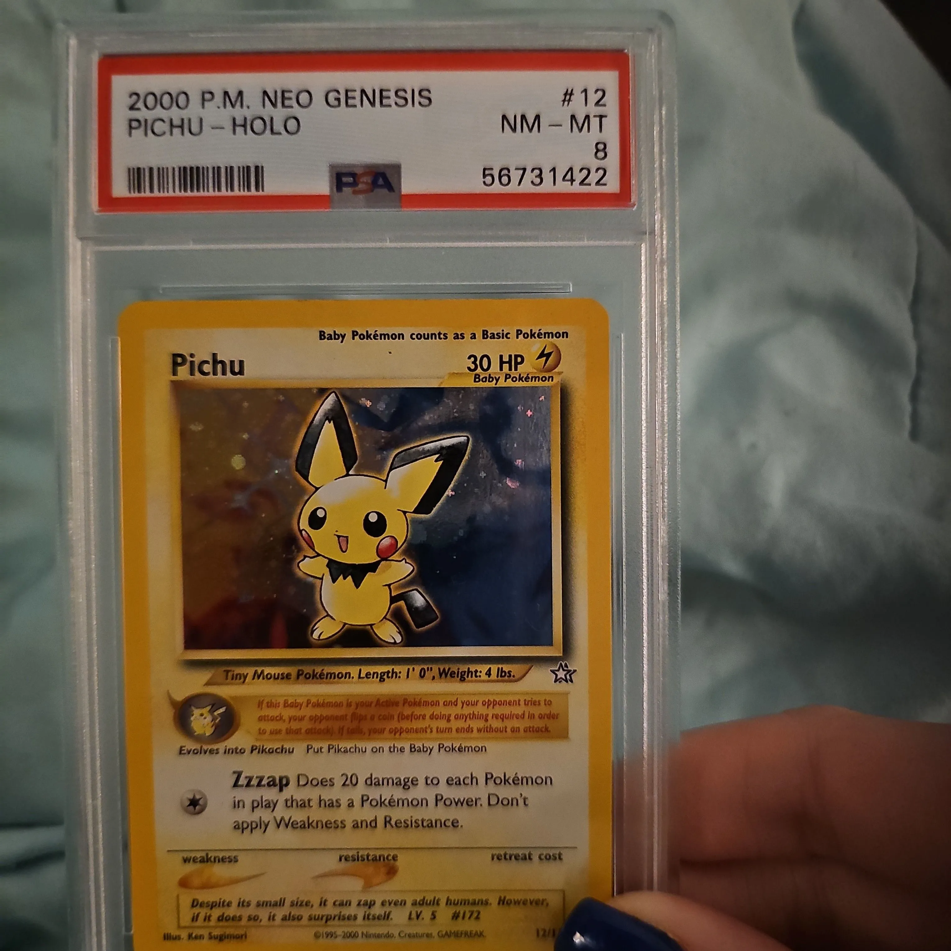 2000 shops Pokemon Pichu Neo Genesis PSA 9