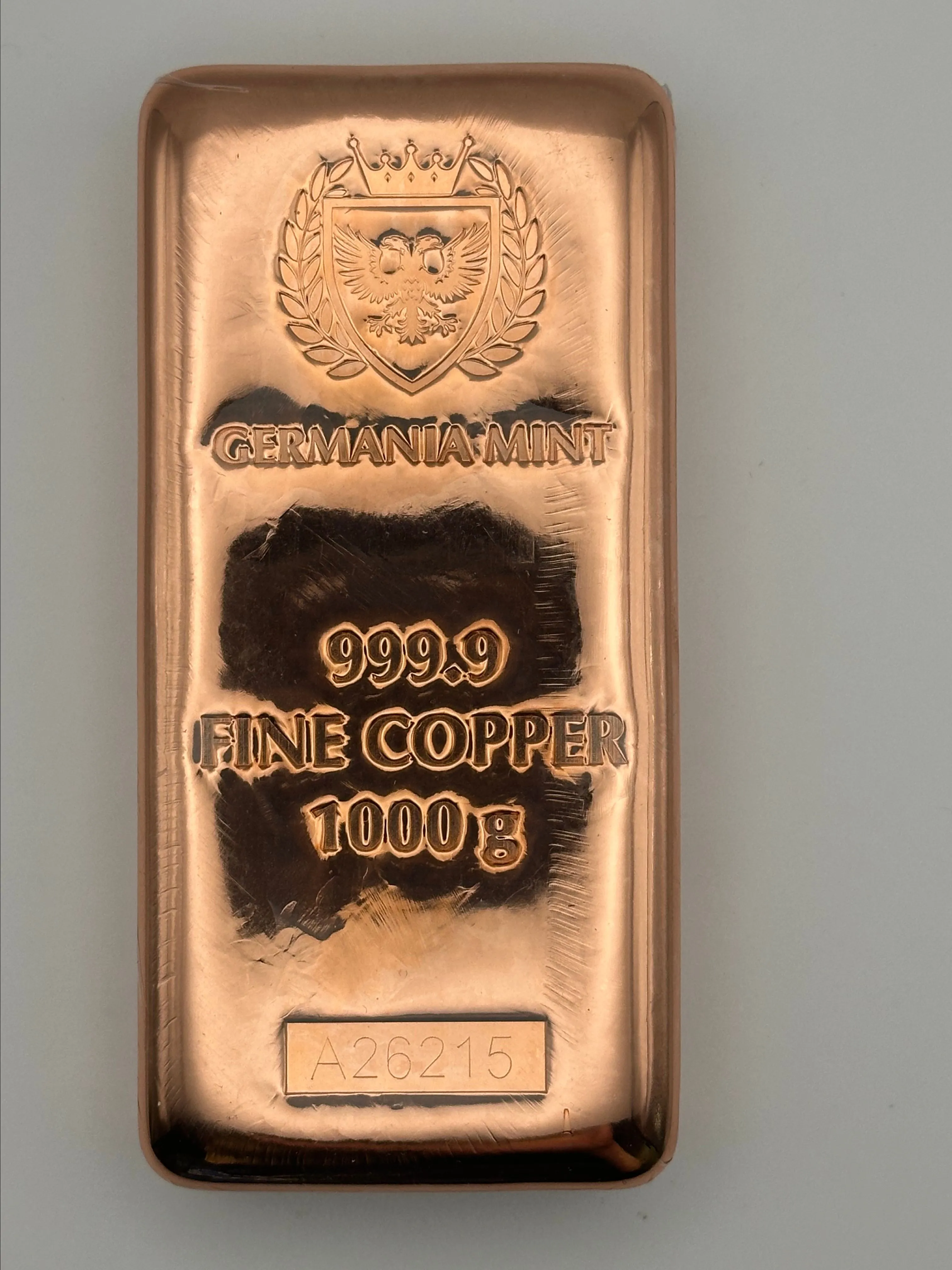 1000 gram Copper Bar - Germania Mint 1 Kilo · Whatnot: Shop, Sell
