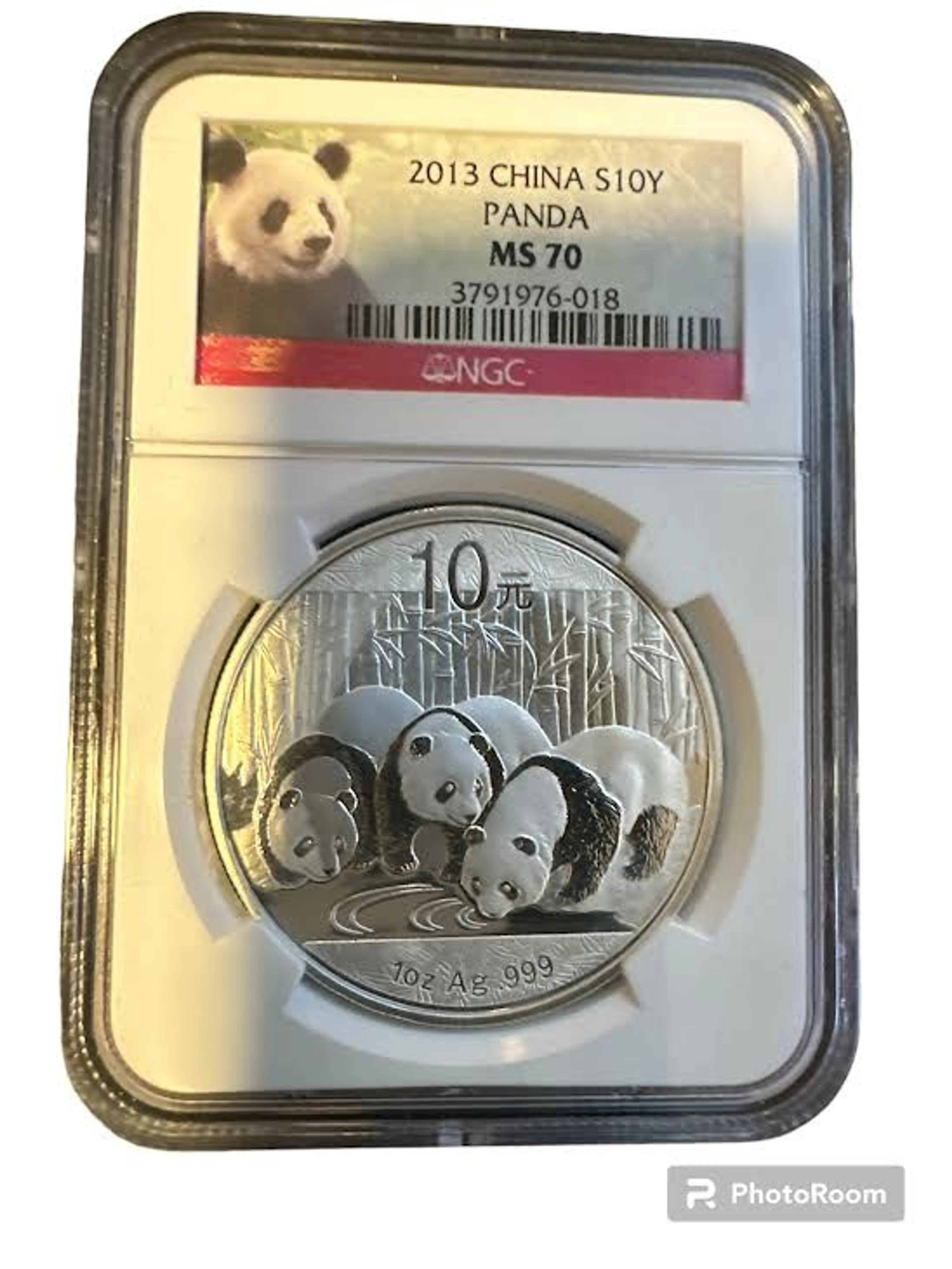 2013 Panda 10Y 1 0z 999 Silver NGC MS70 · Whatnot: Buy, Sell & Go Live