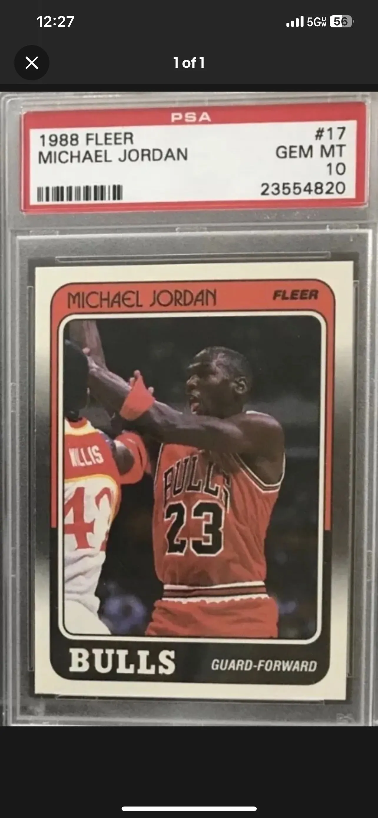 1988 Fleer on sale Michael Jordan #17