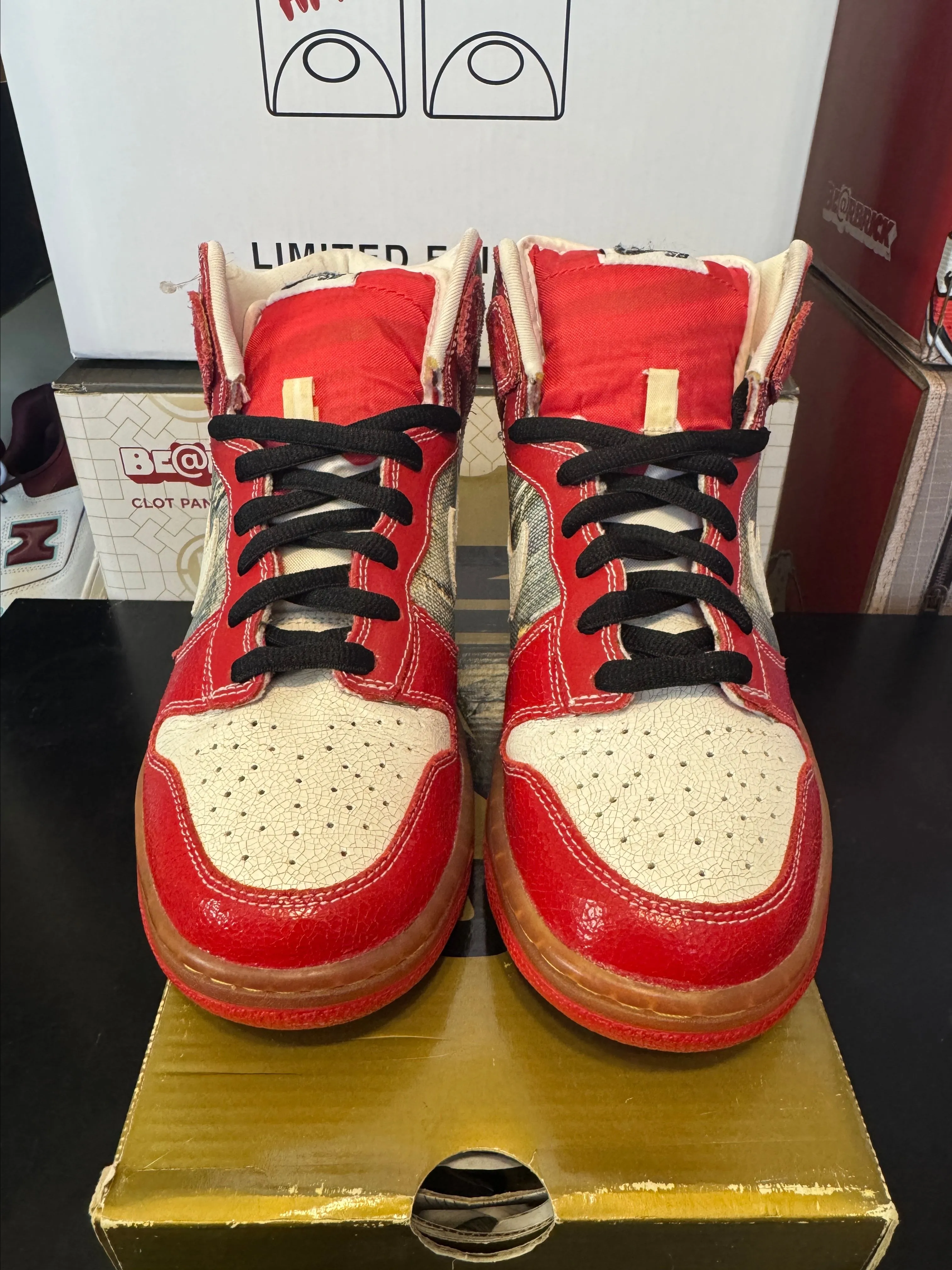 2008 Nike Dunk Premium SB High Shoe Goo Sz 8.5M-10W Sample