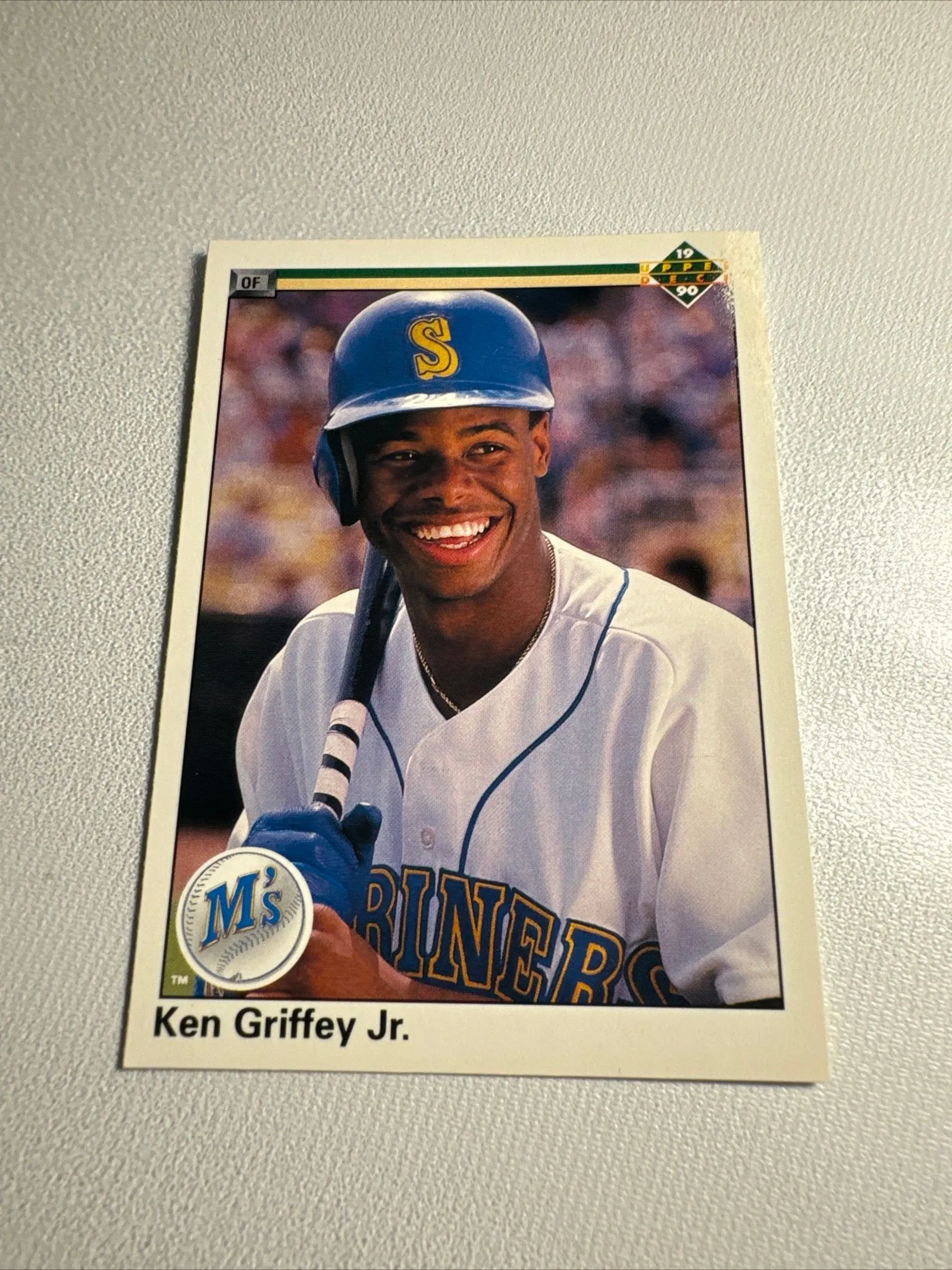 Ken Griffy Jr 1990 Upper outlet Deck #156 Error Card