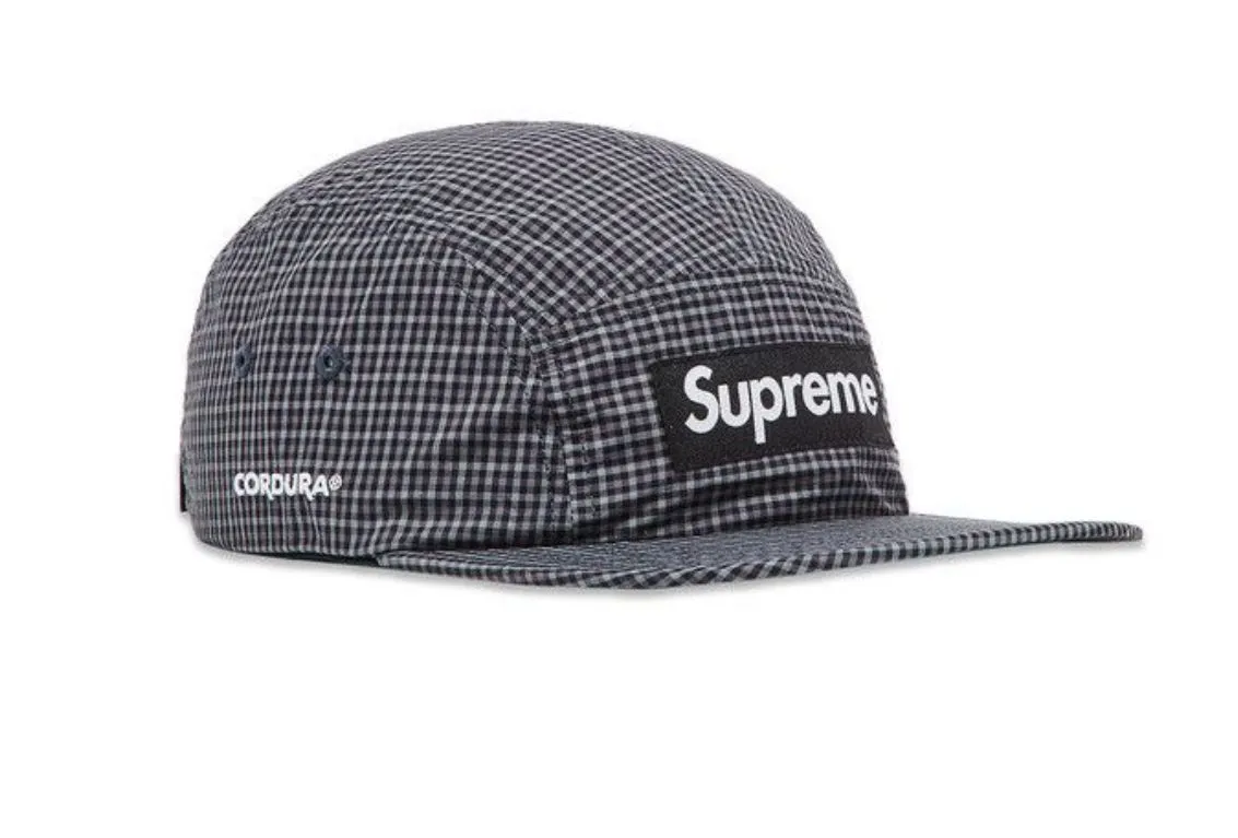 Supreme Cordura Plaid Camp Cap - Black · Whatnot: Shop, Sell