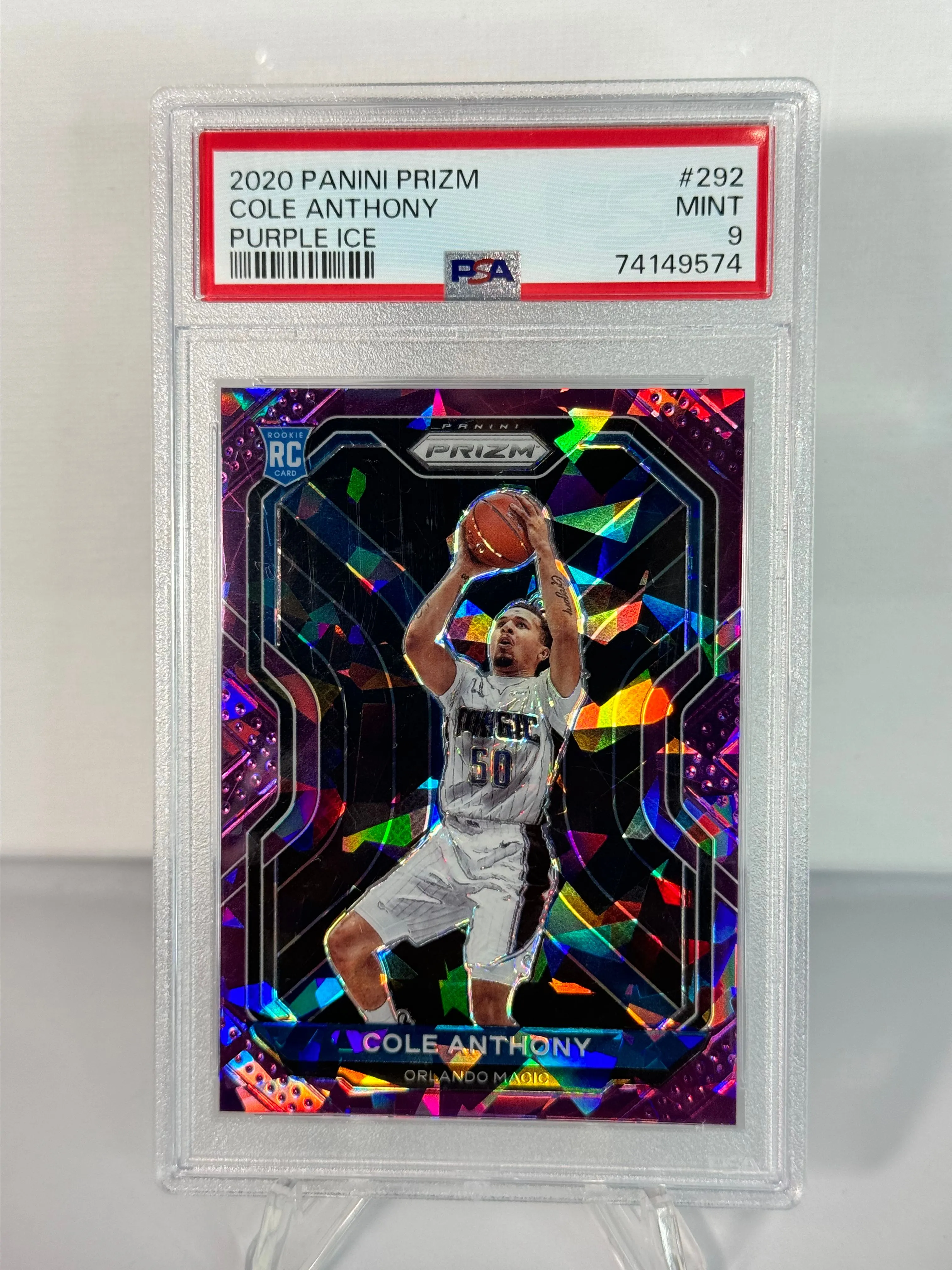 Cole Anthony Silver Prizm Rookie Card PSA popular 9