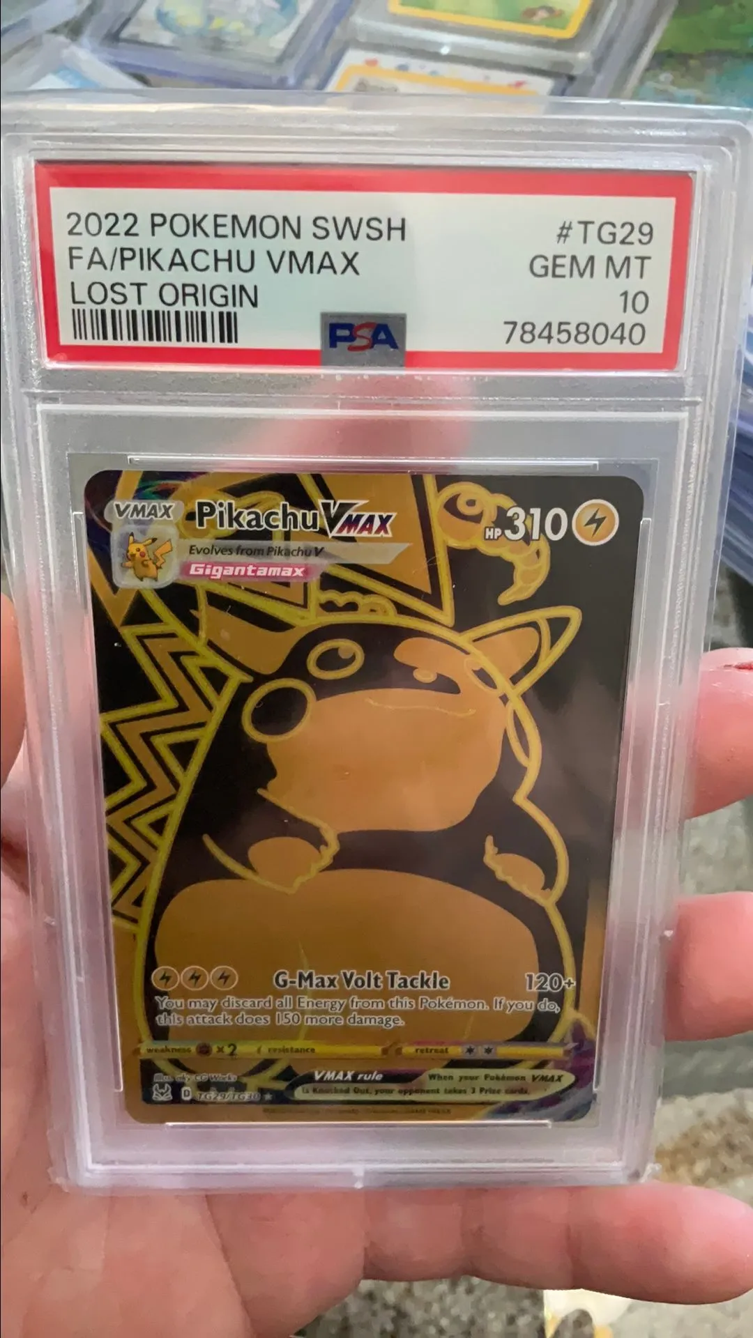 2022 Pokemon Sword & Shield Lost Origin Fa/Pikachu Vmax Lost