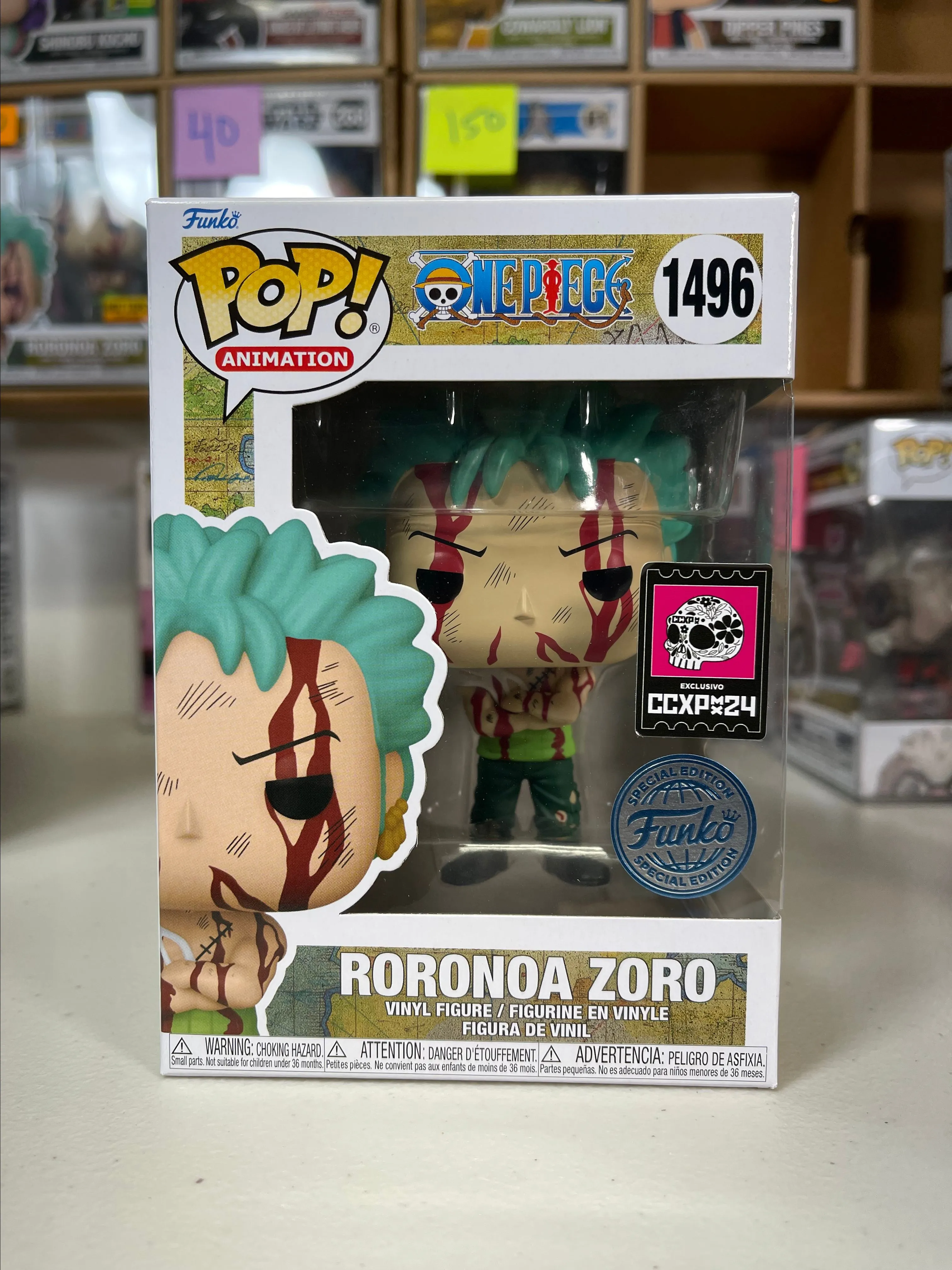 One Piece Roronoa Zoro CCXP Funko Pop #1496 · Whatnot: Shop, Sell