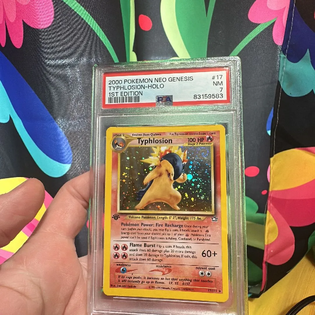 Hot Typhlosion nm holo swirl!