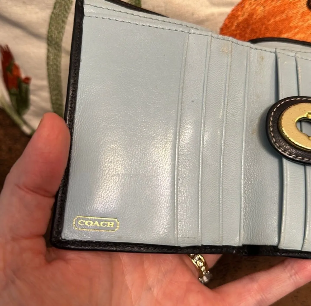 COACH 65th ANNIVERSARY GIGI WALLET TURNLOCK KISSLOCK LEATHER