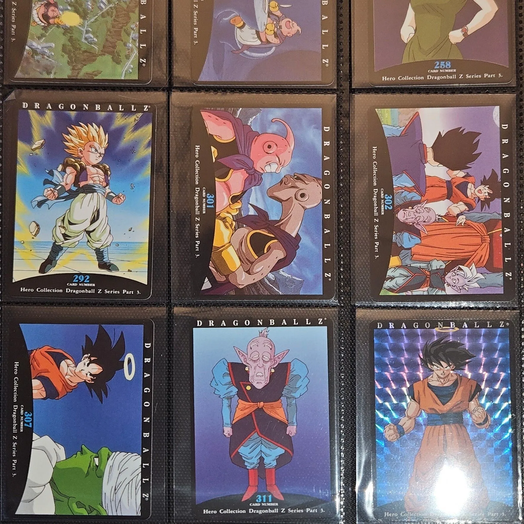Dragon Ball Z Hero Collection Series Holo Foil Double Gold