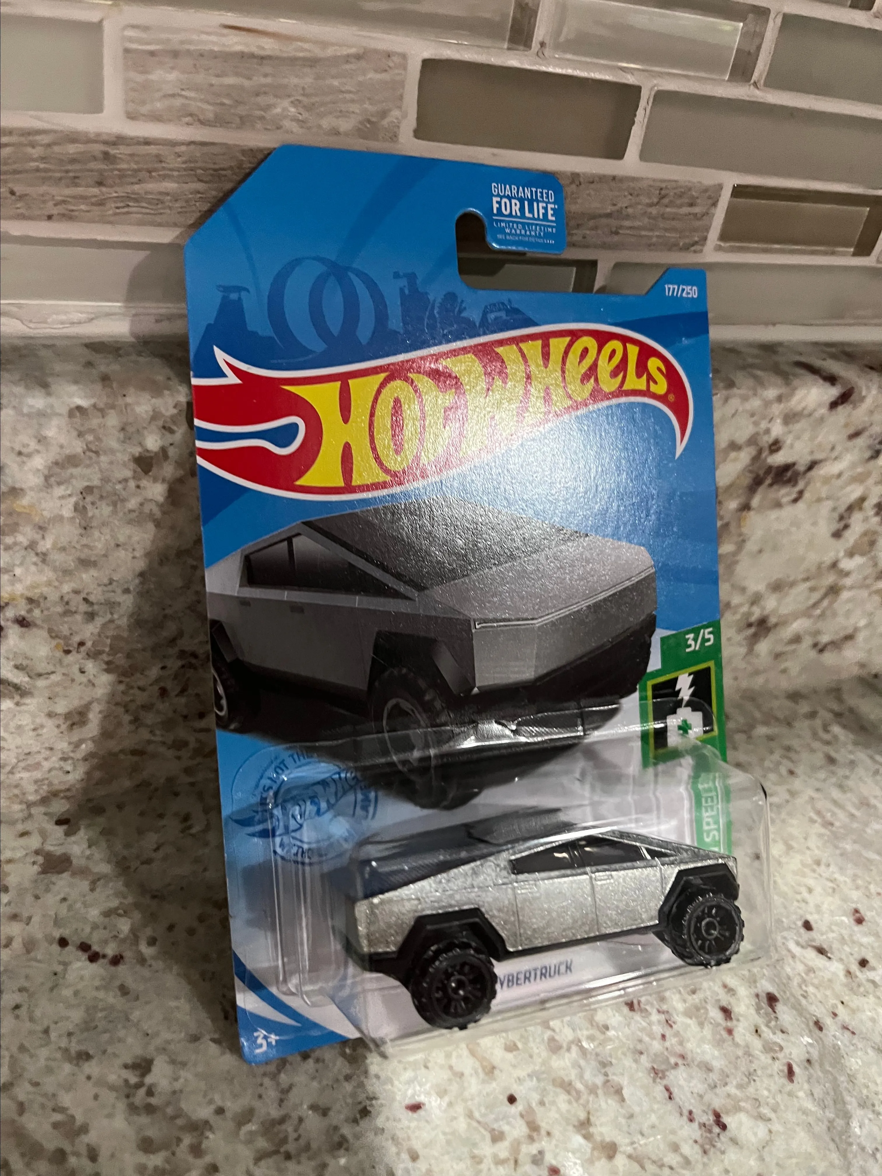 2021 Hot Wheels Tesla Cybertruck #3/5 HW Green Speed 177/250