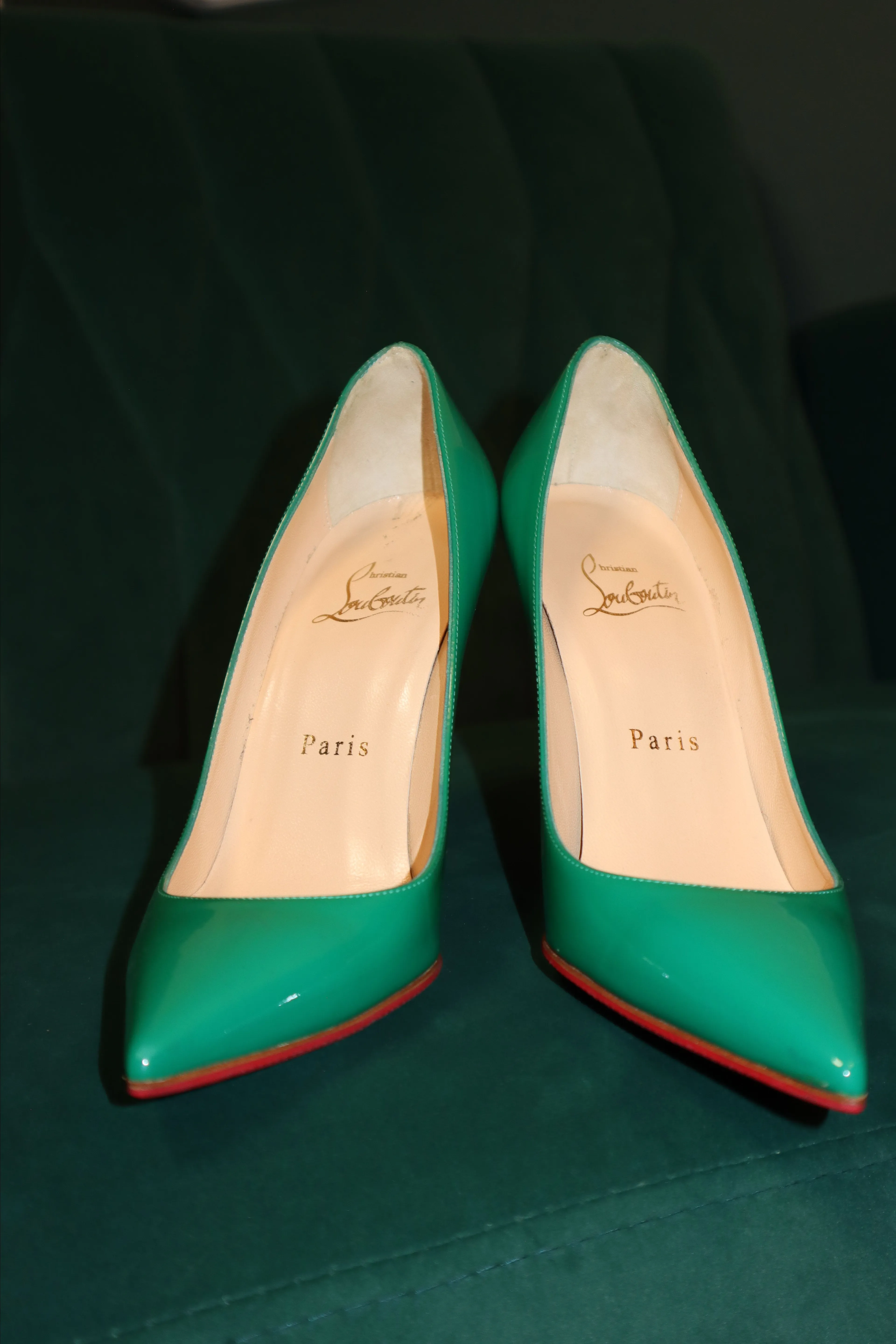 33 New Christian Louboutin Green Patent Leather Kate Pumps Whatnot Buy Sell Go Live