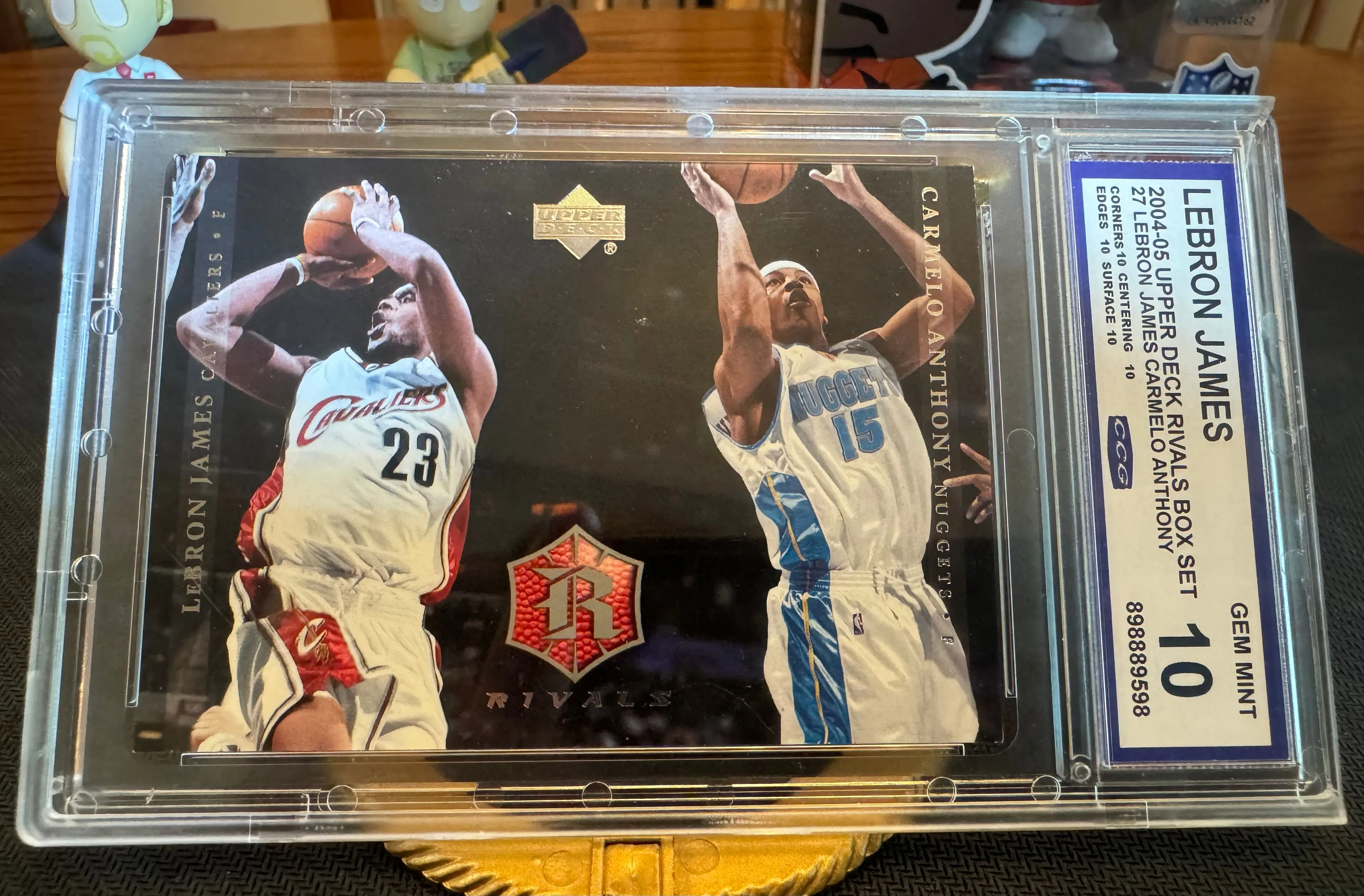 2004-05 UD Rivals Lebron vs newest Carmelo Set-Lebron Auto Included