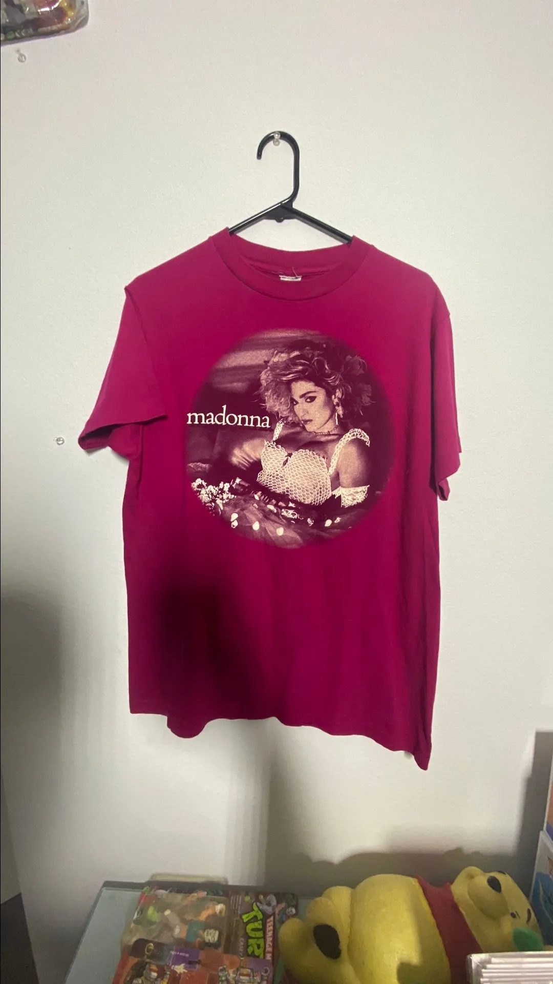 1985 MADONNA - THE VIRGIN TOUR T (RARE PINK) SINGLE STITCH