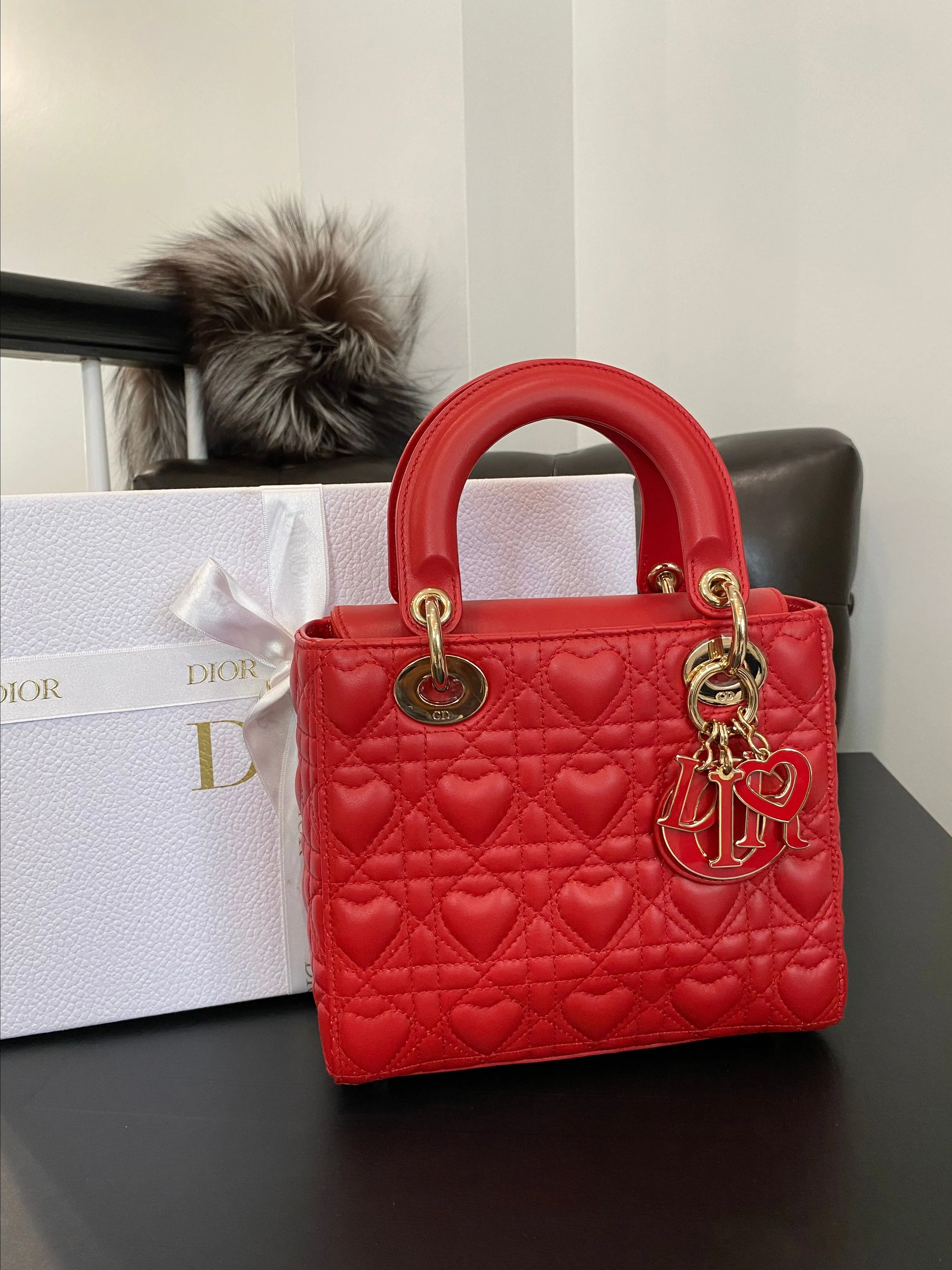 Christian Dior Limited Edition Heart lady dior bag · Whatnot