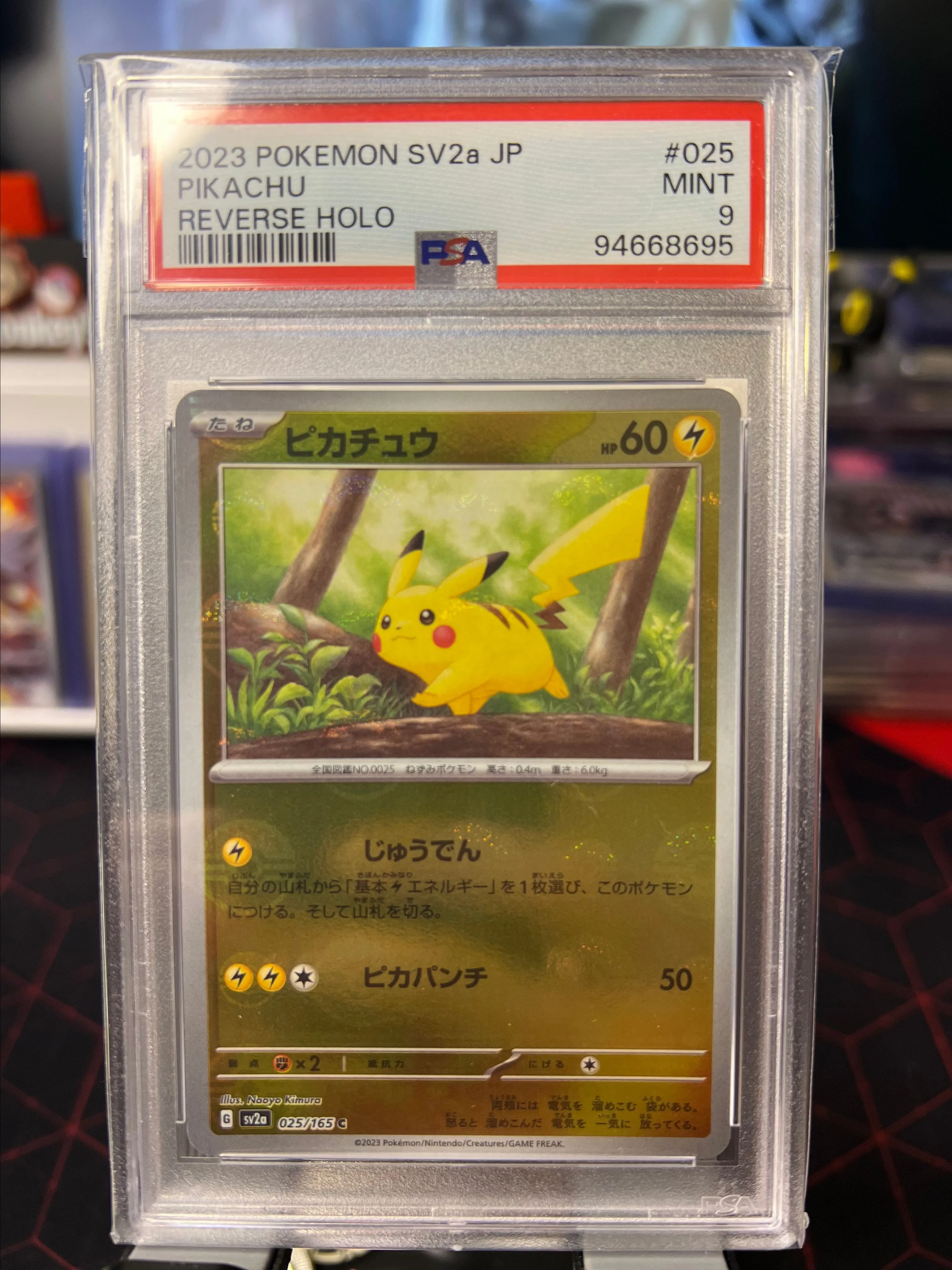 2023 POKEMON SV2a JP ピカチュウ REVERSE HOLO Pikachu (Reverse Holo) C 025/165 SV2a Pokémon Card 151
