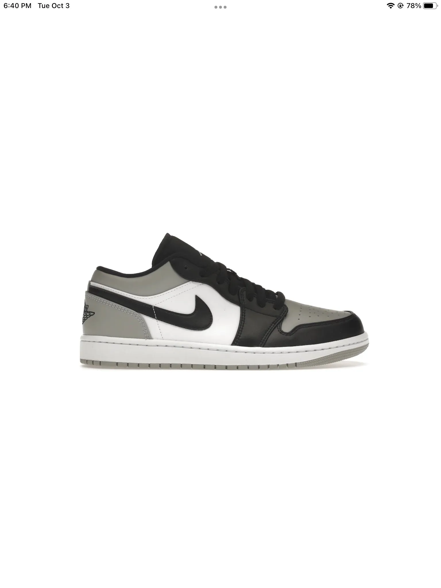 Jordan 1 hotsell Low “Shadow Toe”