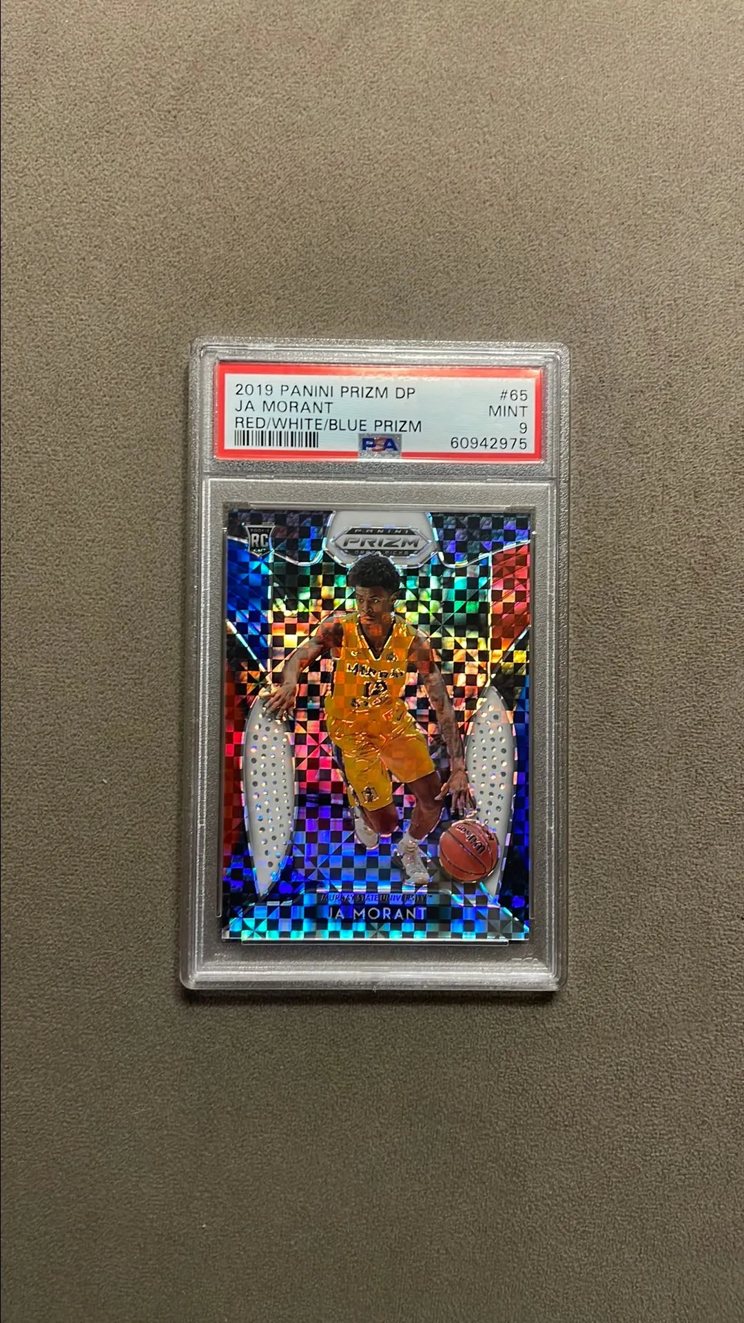 Ja Morant hotsell red white blue prizm rookie