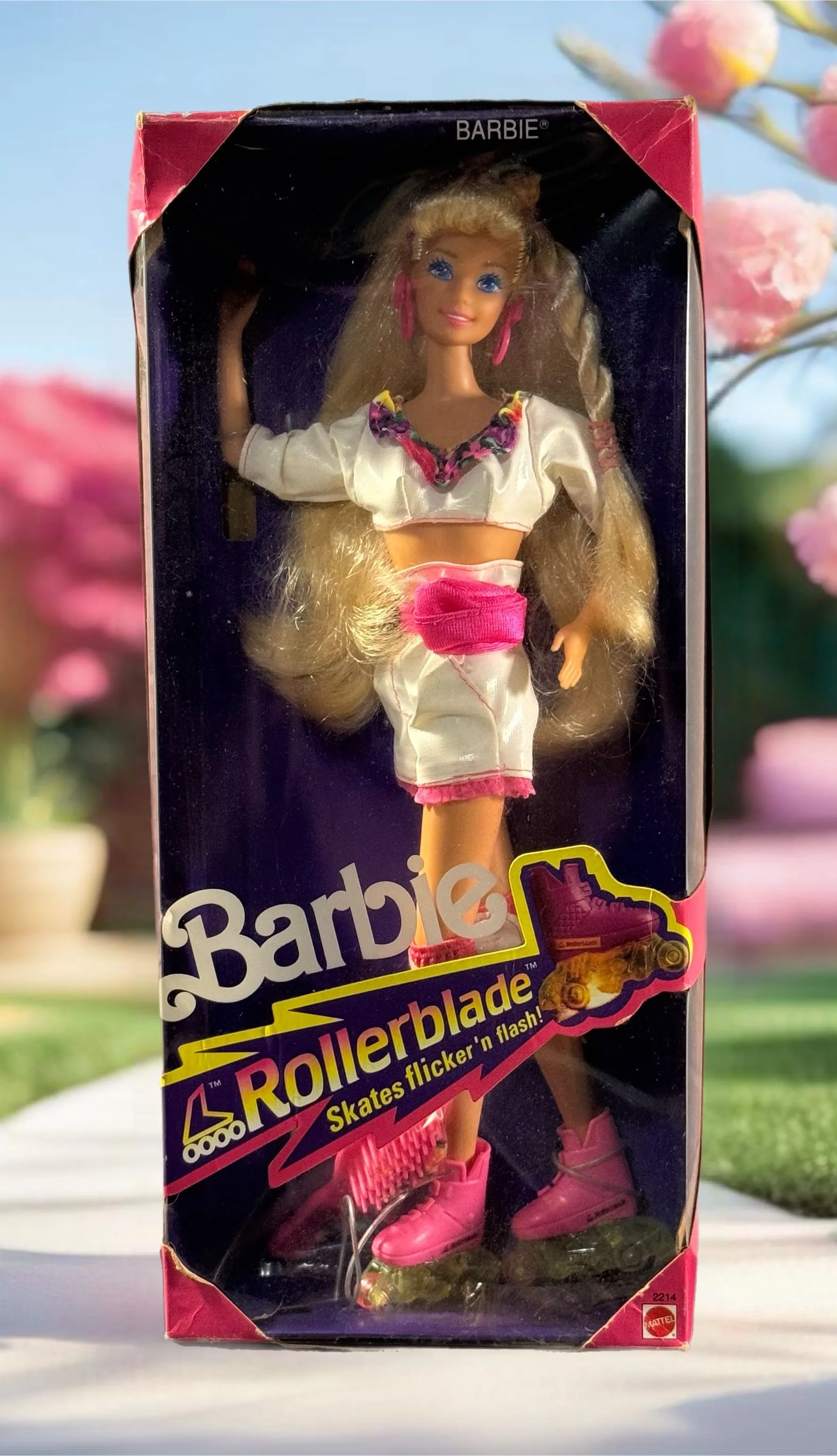 1991 Mattel Rollerblade Skates Flicker ‘n Flash buy Barbie Doll