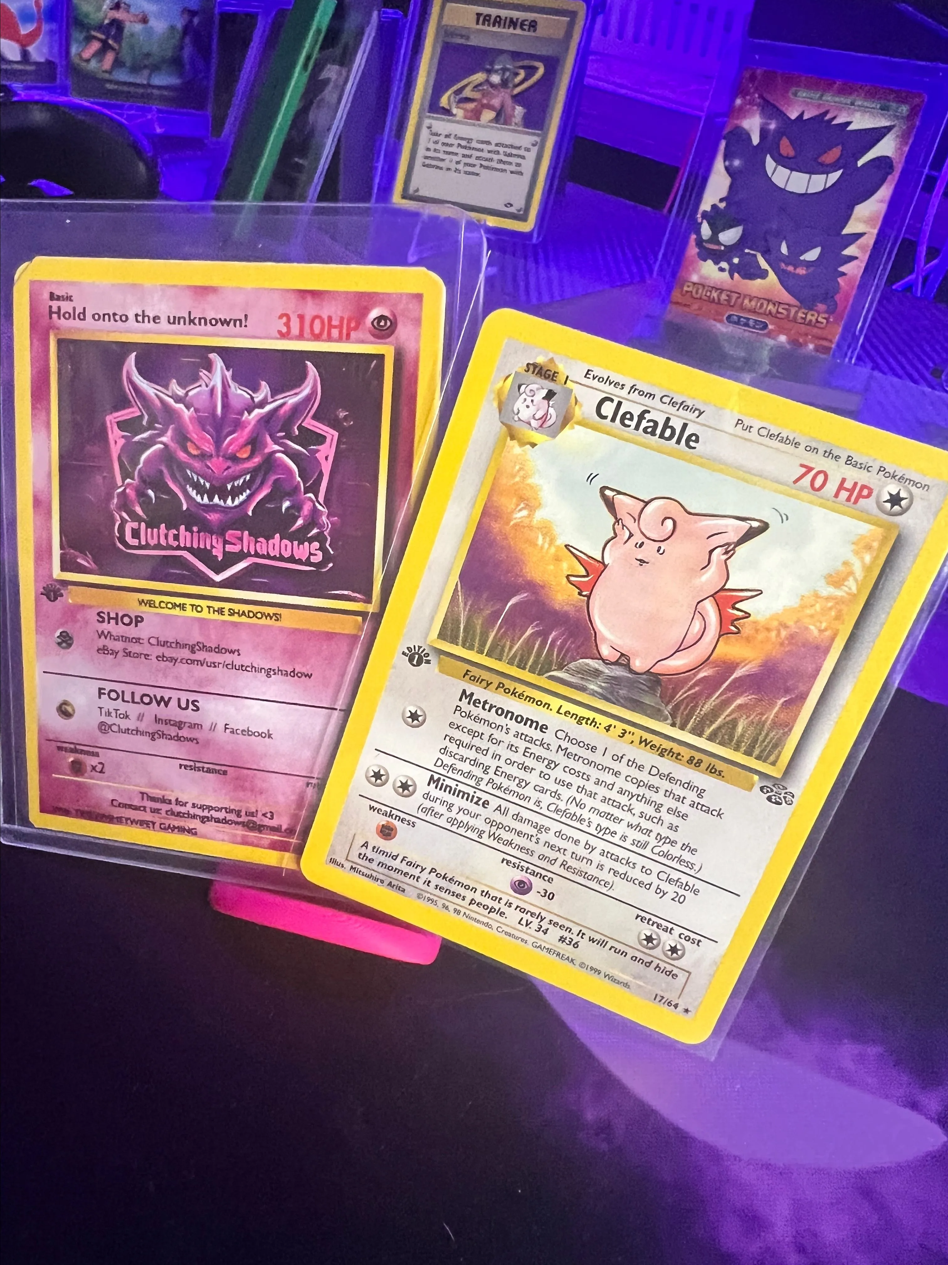 1999 Pokemon Jungle Clefable 1 Holo 1st fashion Edition