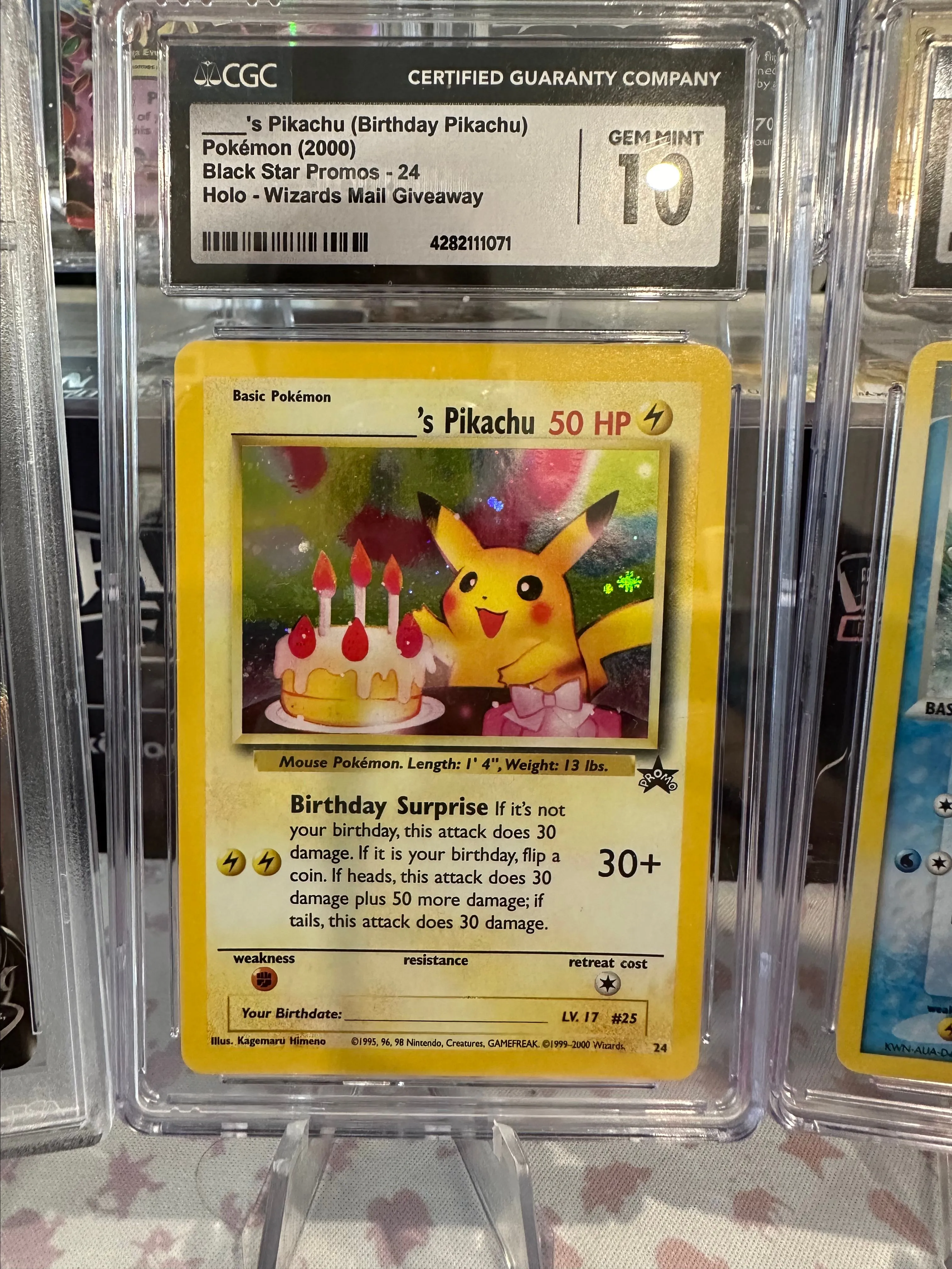 2000 Black Star Promos - WotC ____'s Pikachu (Birthday