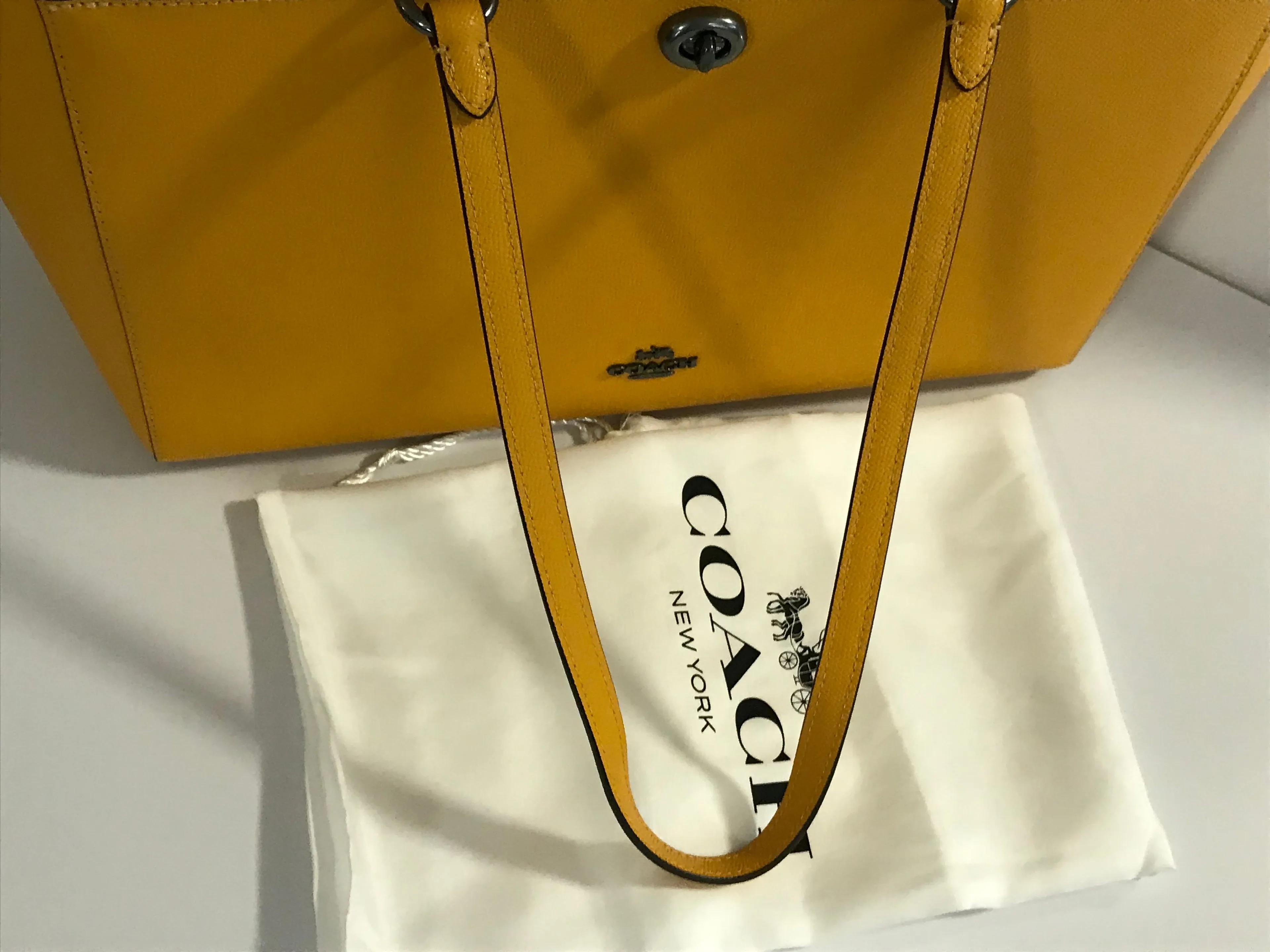 Coach Ochre tote store bag