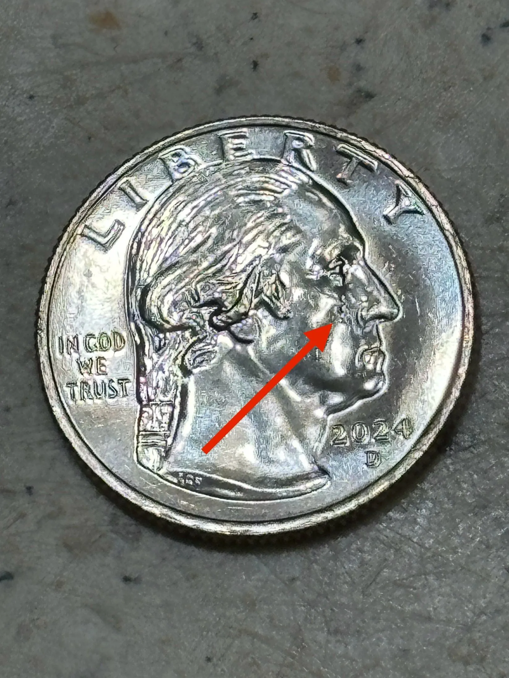 2024 D ERROR WASHINGTON QUARTER UNCIRCULATED PATSY TAKEMOTO