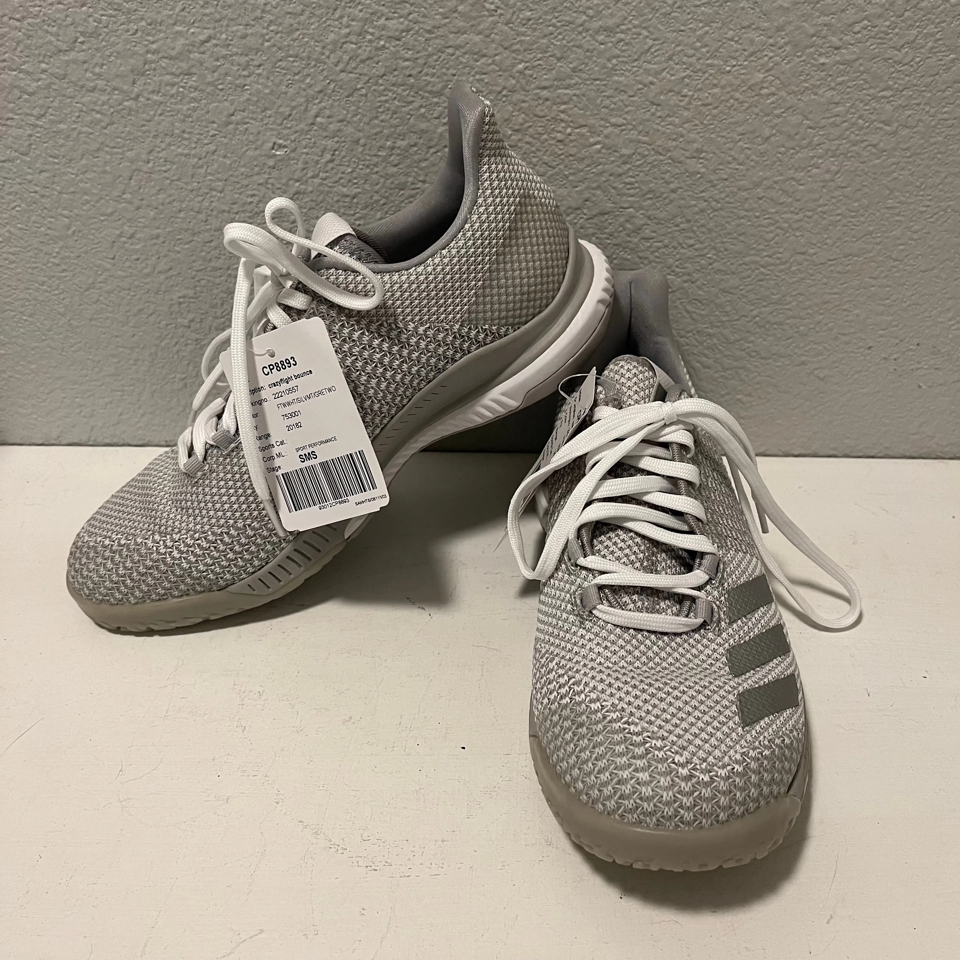 Adidas Crazyflight Bounce 2 Volleyball Shoes Size 7 Gray Sports Sample Gift Whatnot Buy Sell Go Live