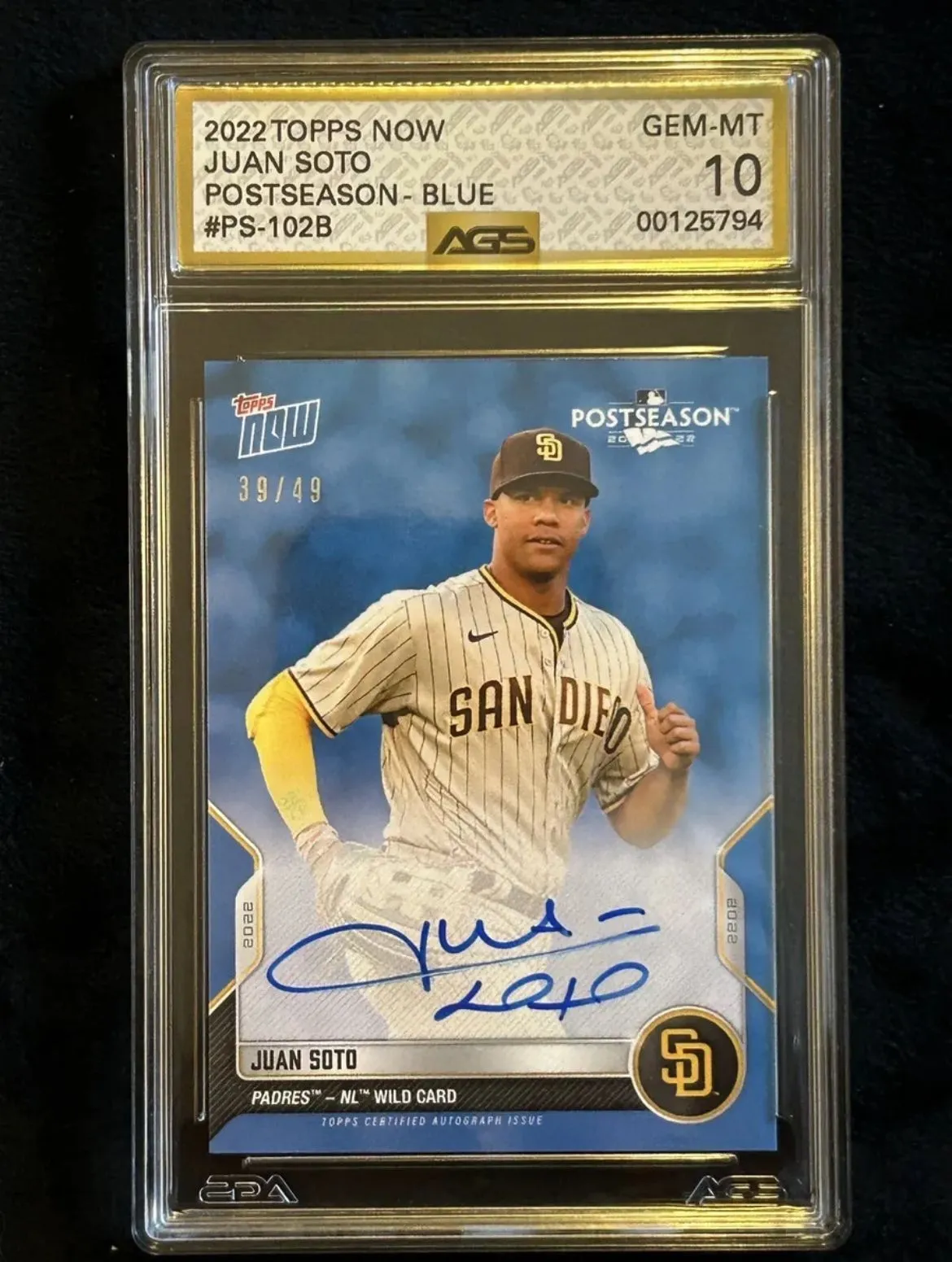 99枚限定 直筆サイン Topps MLB 2022 CLEARLY AUTHENTIC #87TBA-SG