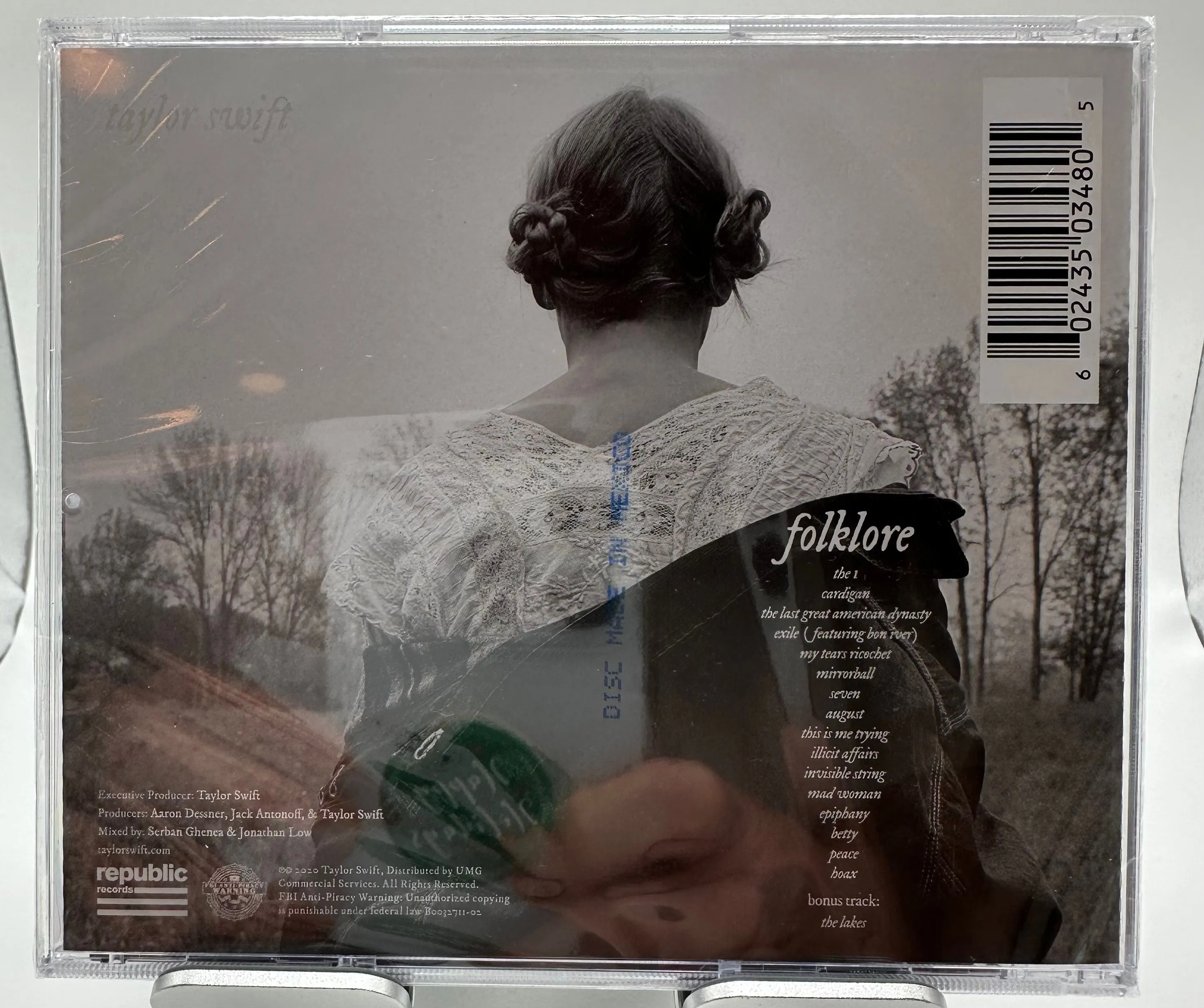 Taylor Swift「folklore」　サイン入りアルバム Taylor Swift – Folklore - Autographed CD – The 'In' Groove