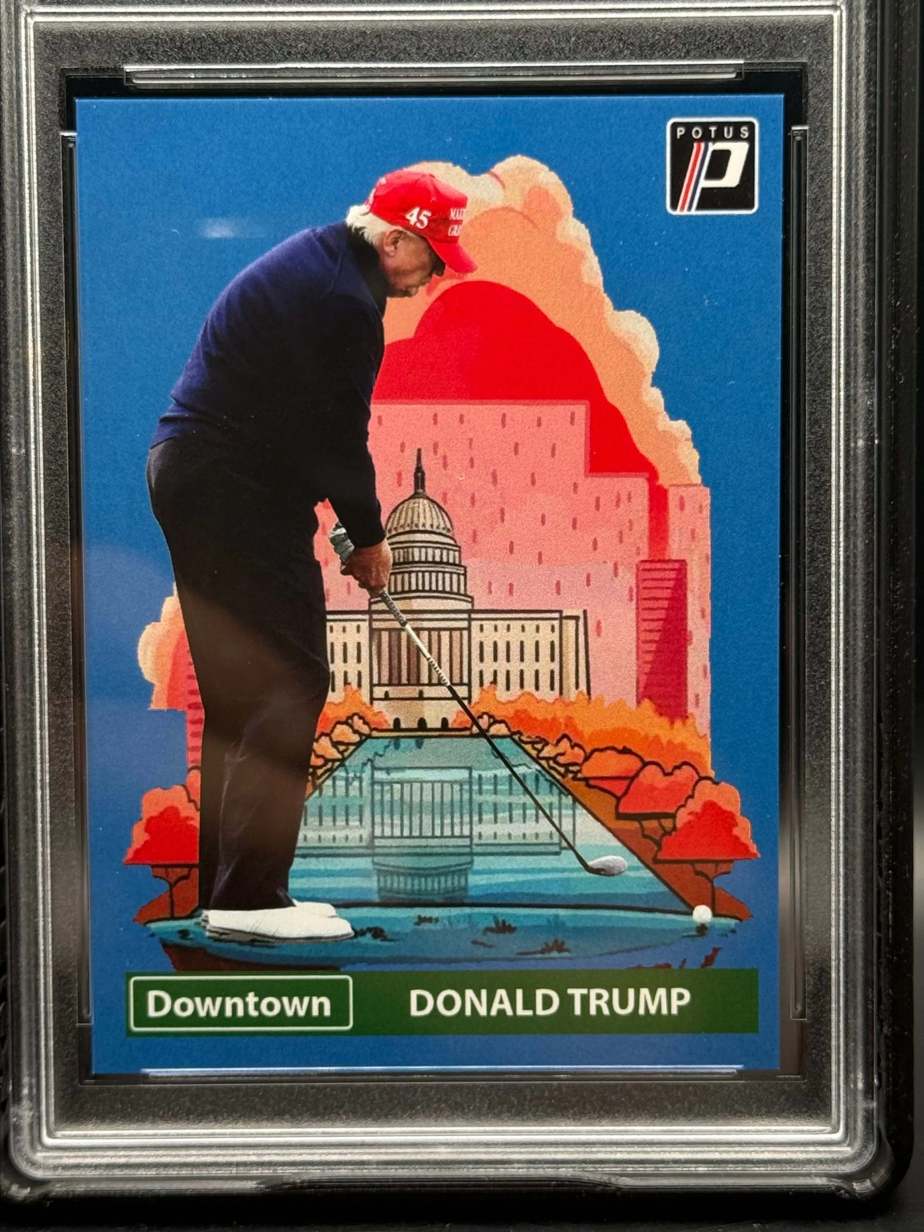 2025 Downtown Donald Trump Golf USA Gem Mint 10 Custom Card JHCC