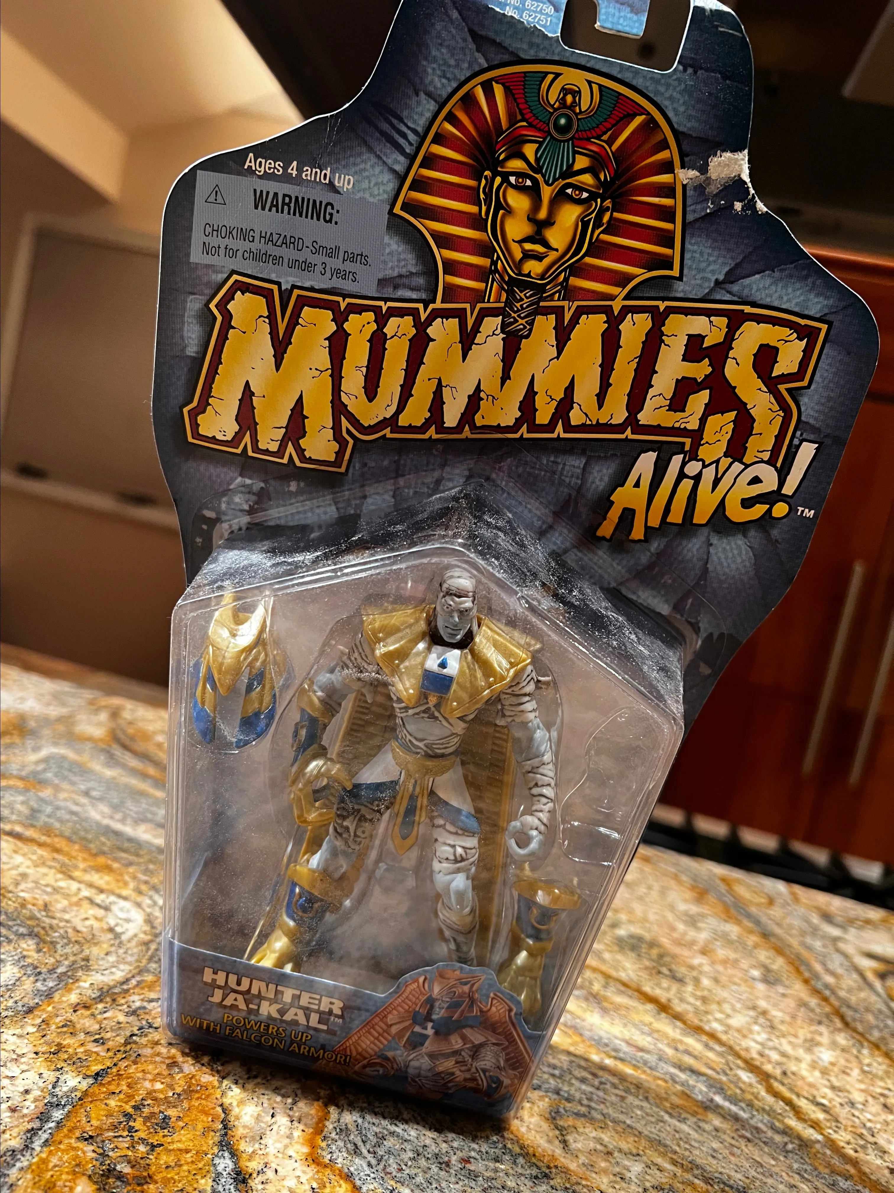 Vintage 1997 Hasbro Mummies Alive Hunter Ja Kal 5” Mummy