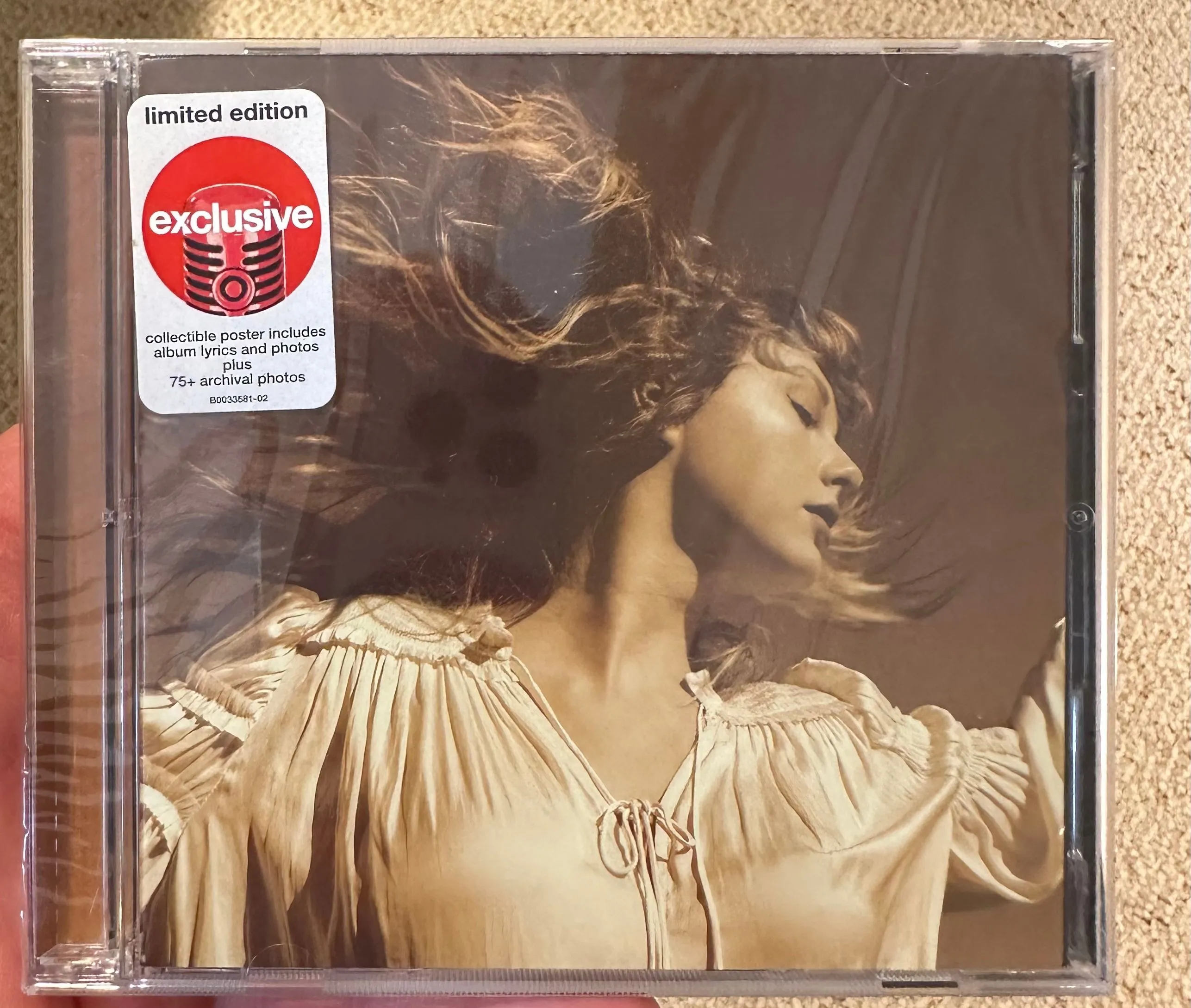 Taylor Swift Fearless Taylor's Version. Target exclusive CD