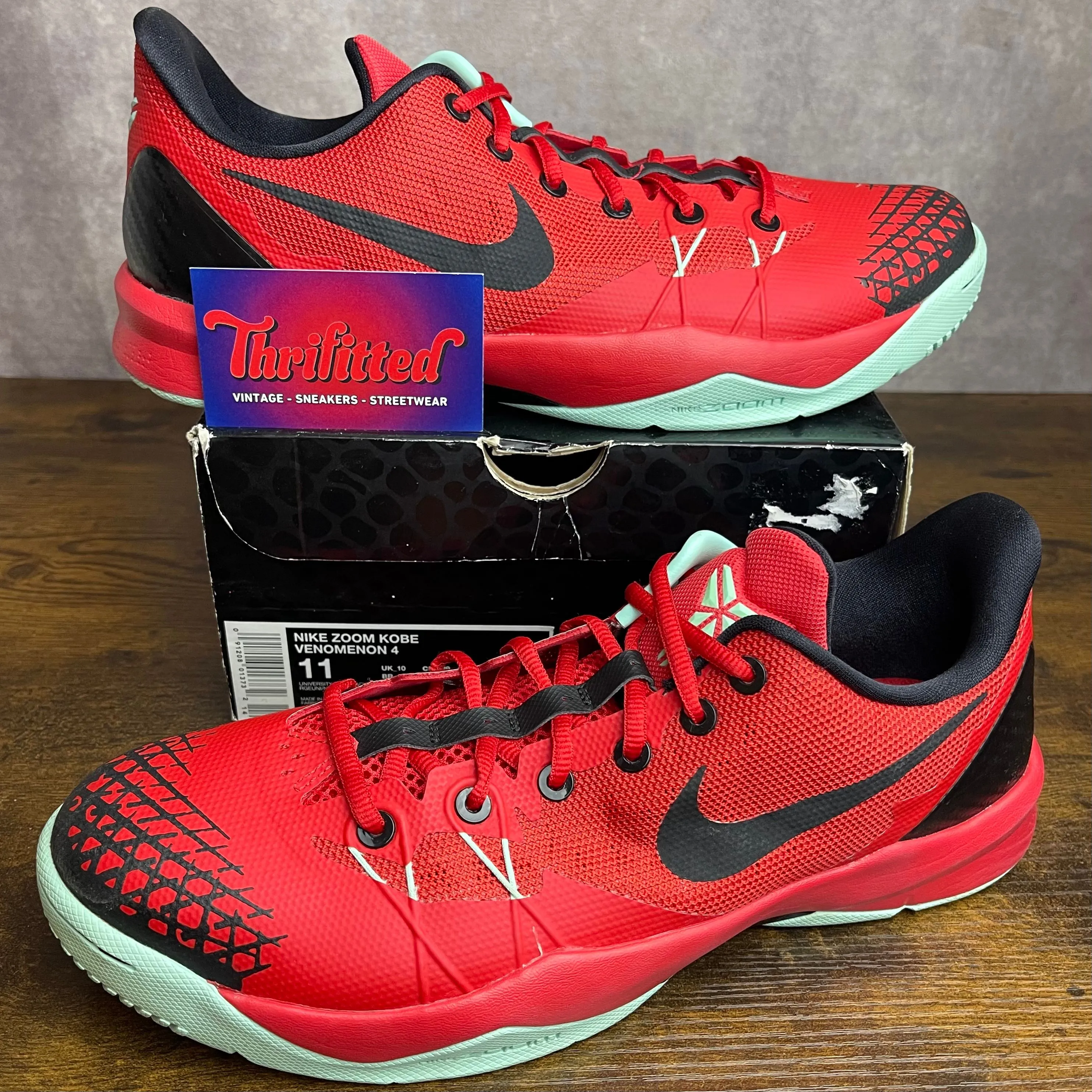 Nike Zoom Kobe Venomenon 4 University Red Size 11 635578-603