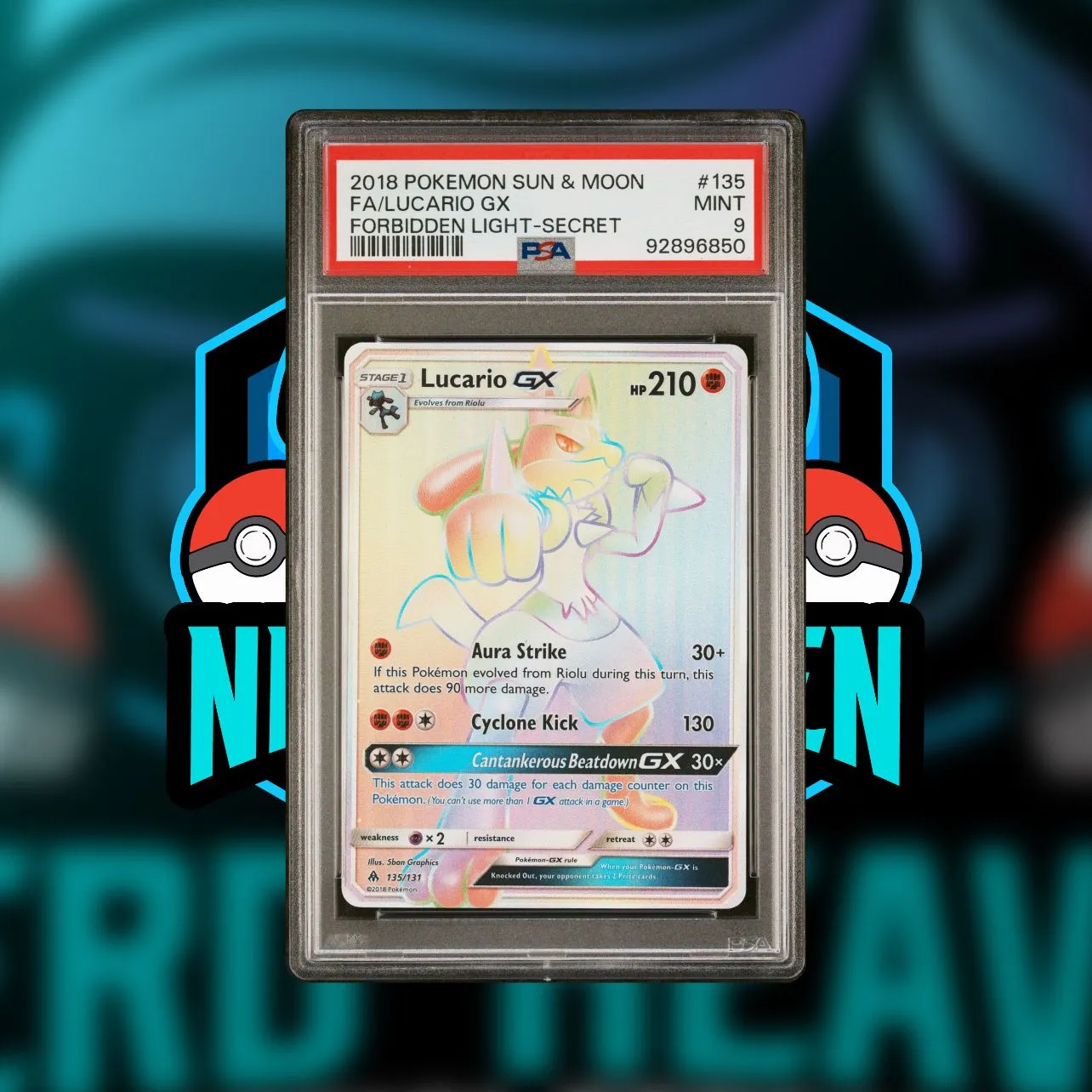 2018 Pokemom: F.A. Lucario shops GX (#135) AAA