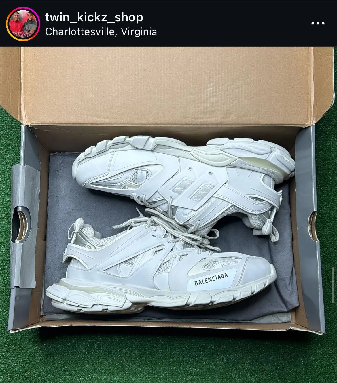 Balenciaga track triple white best sale